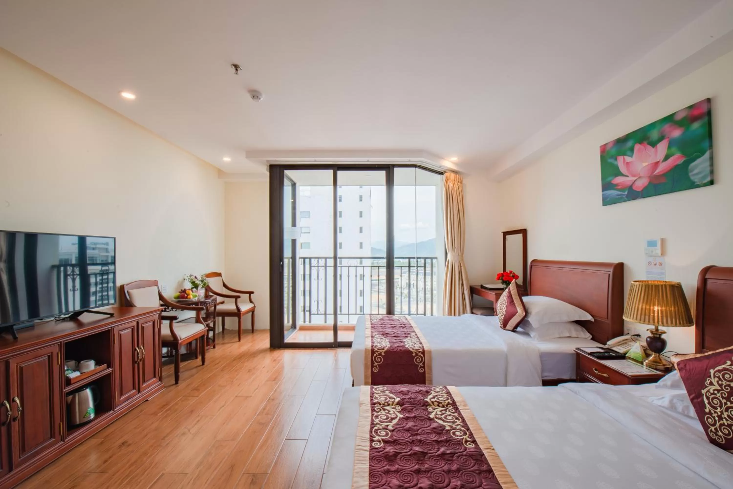 Twin Room with City View in Red Sun Nha Trang Hotel