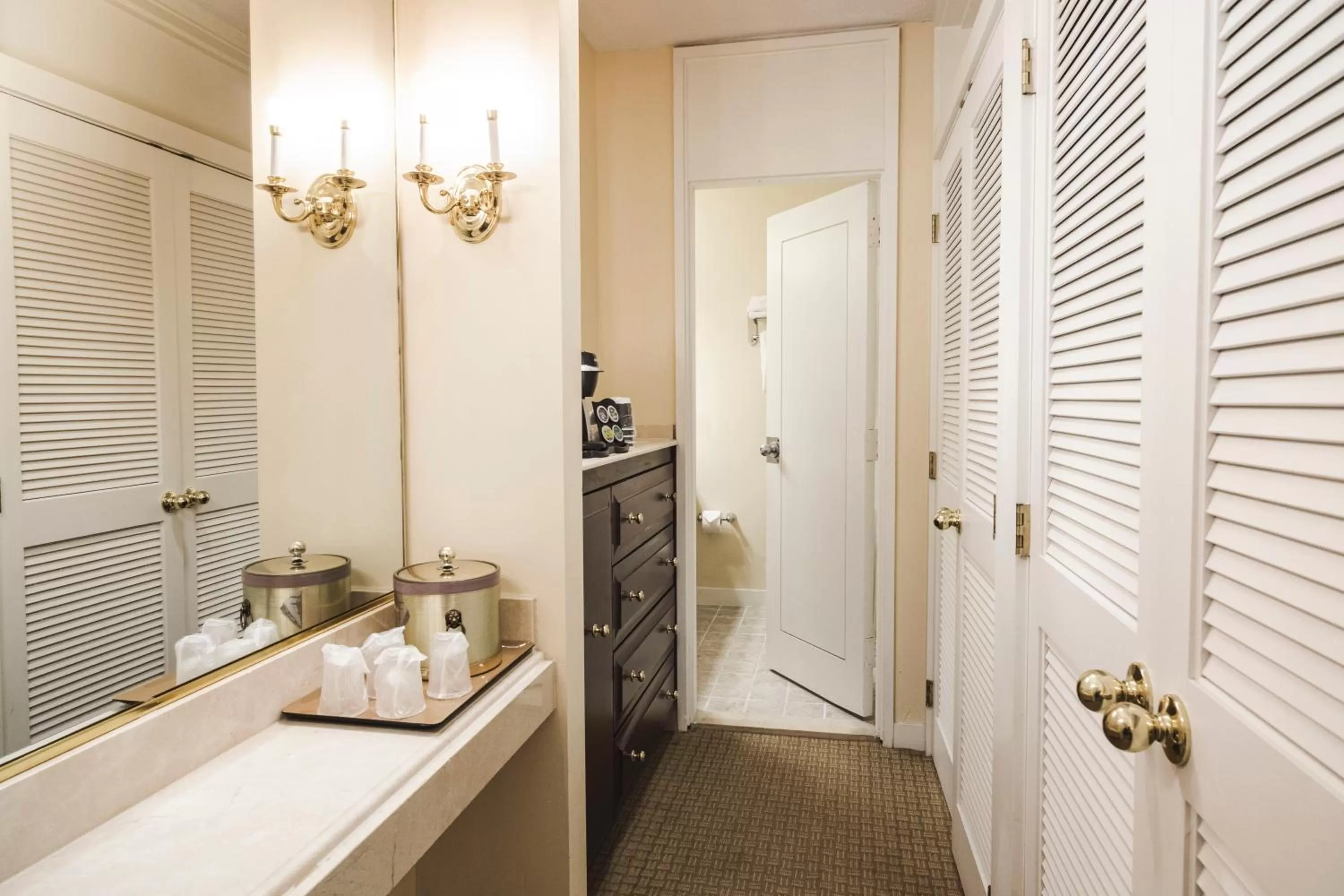Bathroom in Griffin Hotel, an official Colonial Williamsburg Hotel