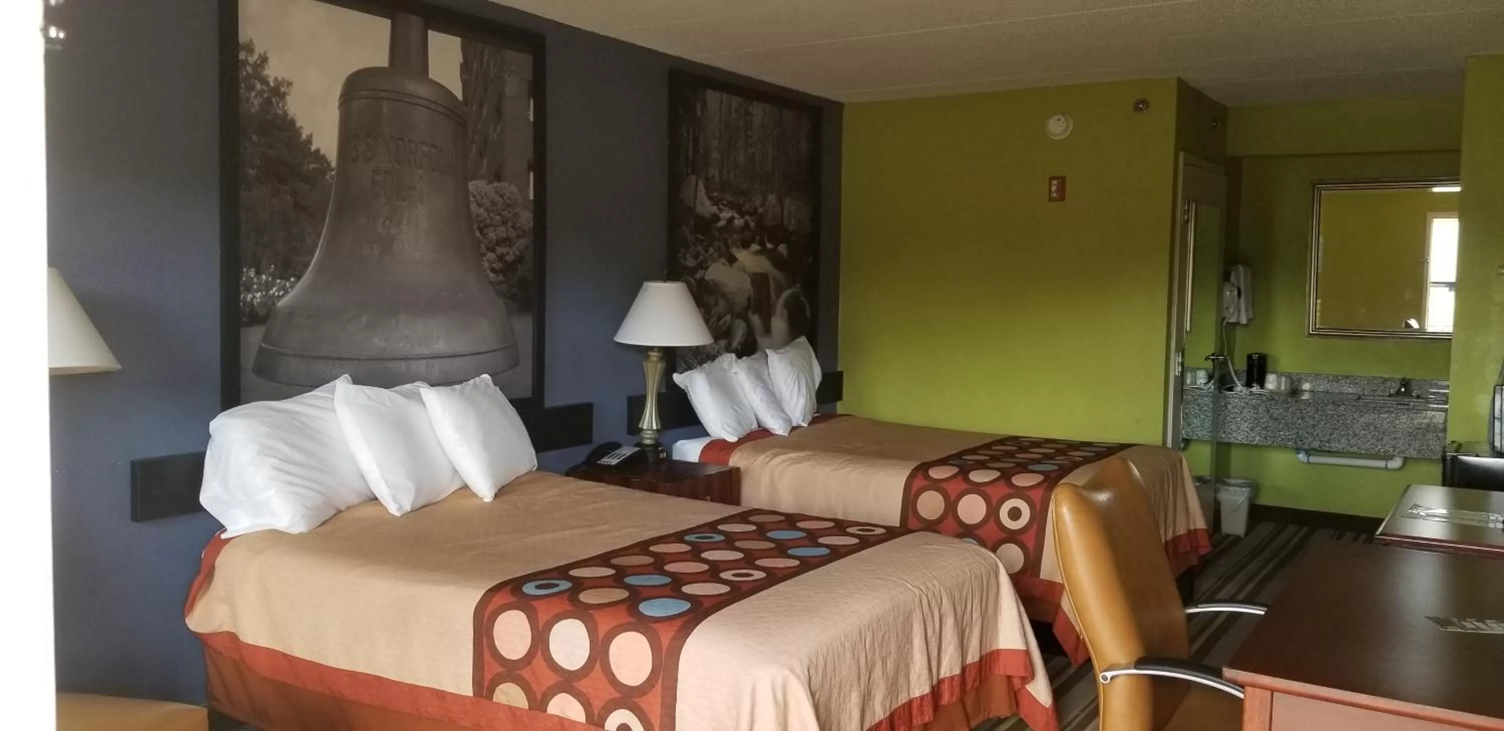 Double Room with Two Double Beds - Smoking in Super 8 by Wyndham Ruther Glen Kings Dominion Area