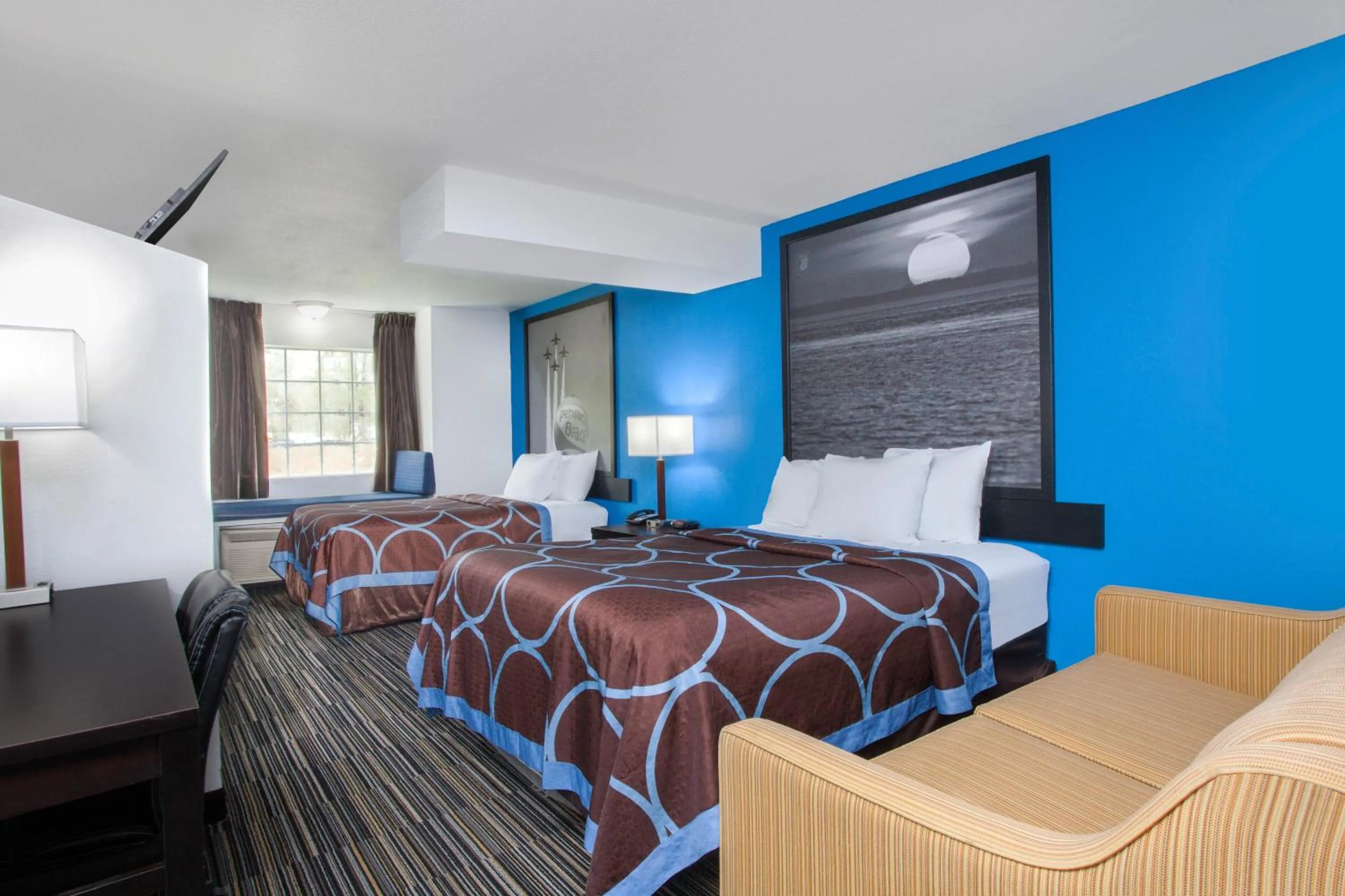 Studio Suite with Two Queen Beds - Mobility Access/Non-Smoking in Super 8 by Wyndham Pensacola