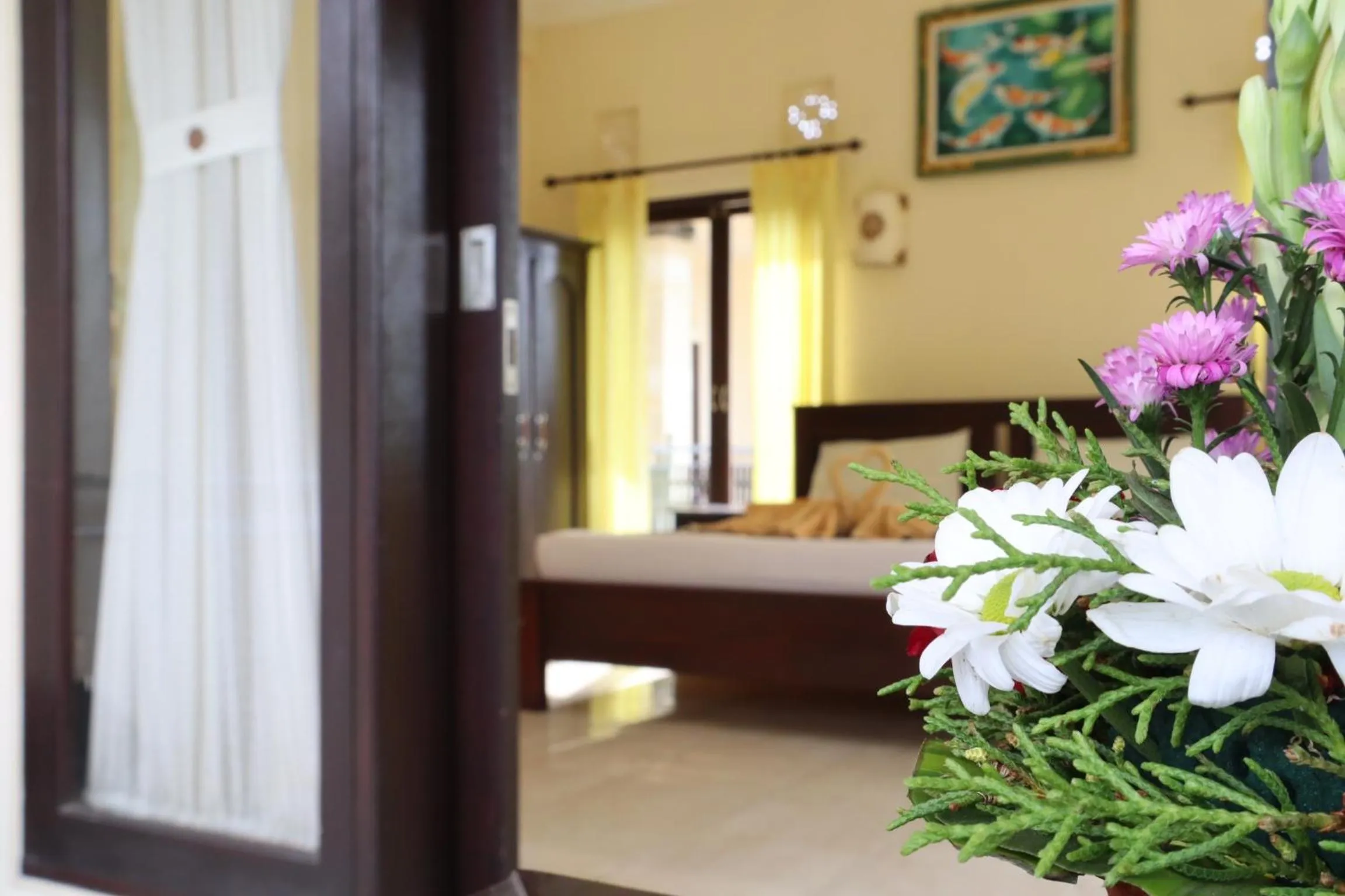 Deluxe Double Room with Fan in Wijaya Guest House Ubud