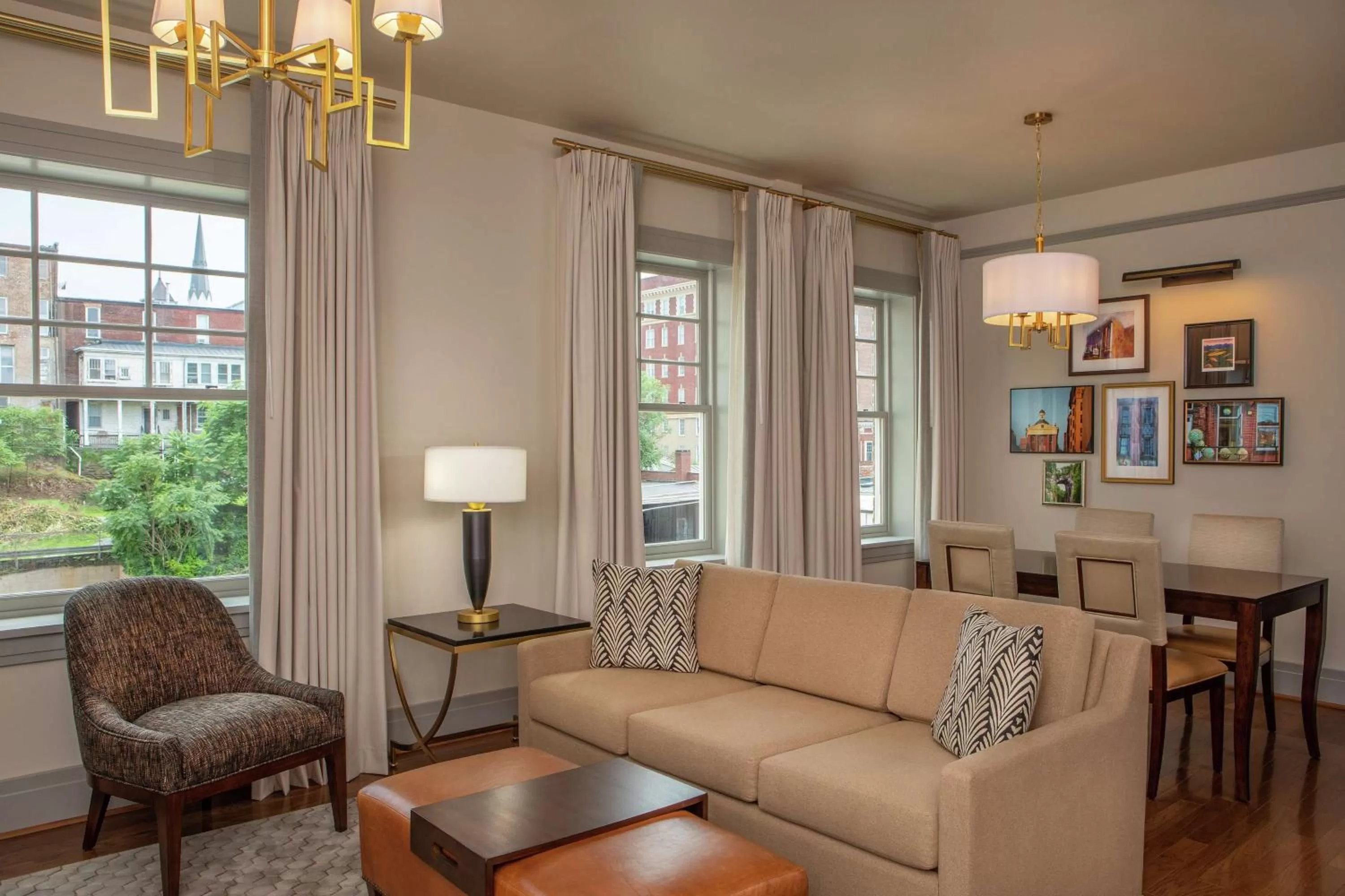 Deluxe One-Bedroom King Suite in The Virginian Lynchburg, Curio Collection By Hilton