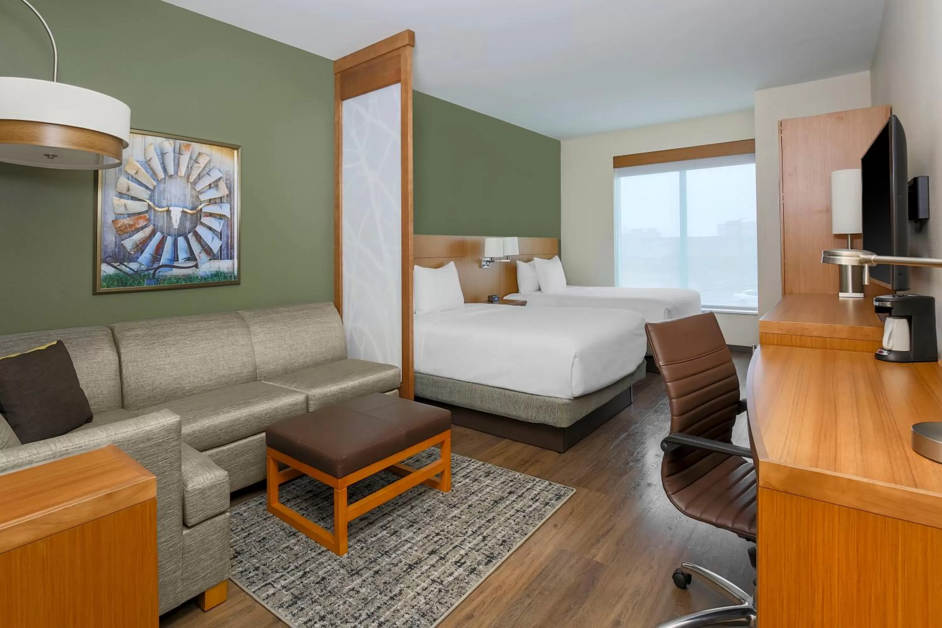 Queen Room with Two Queen Beds and Sofa Bed - High Floor in Hyatt Place Waco - South