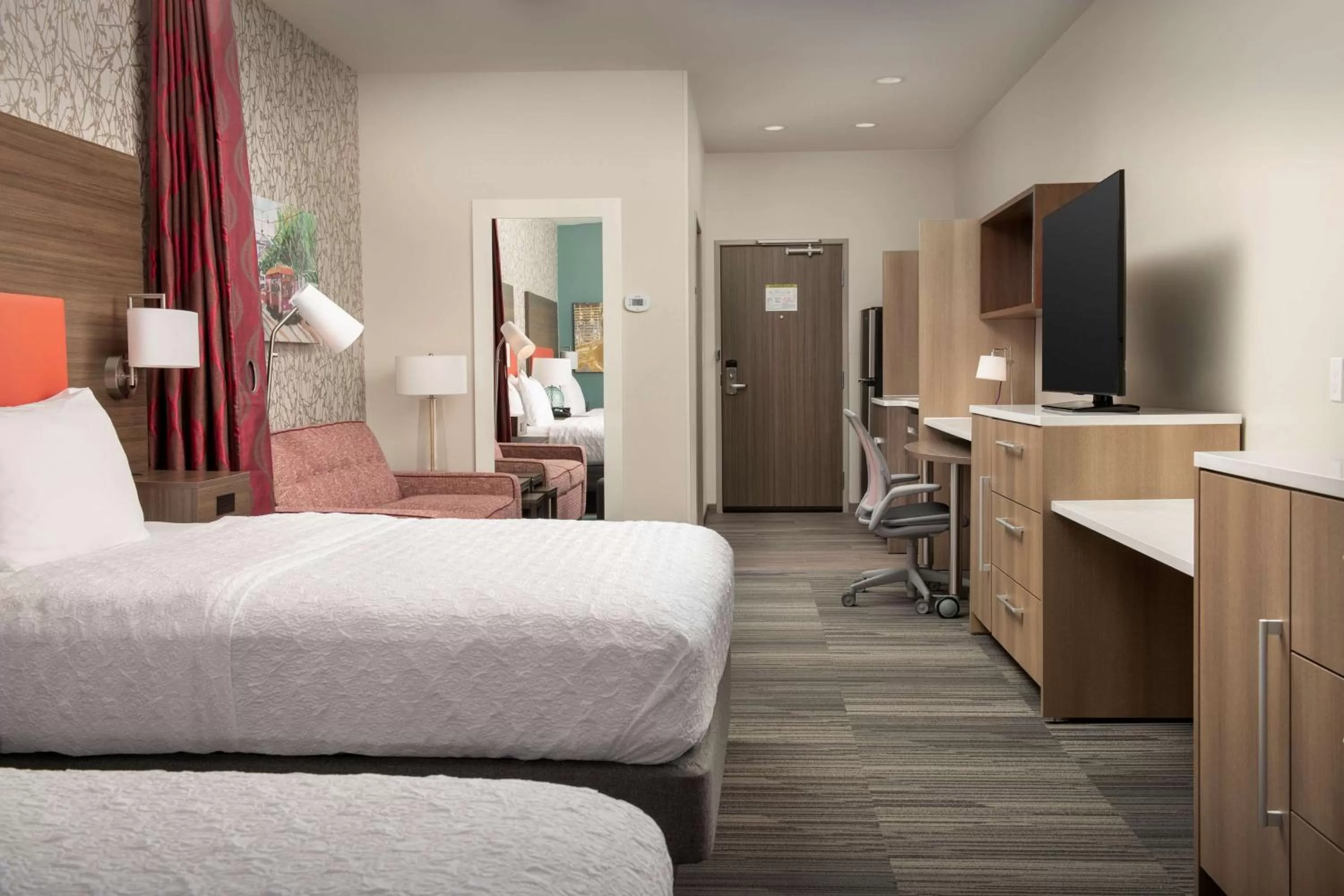 Studio Suite with Two Queen Beds - Hearing Access/Non-Smoking in Home2 Suites By Hilton Kenner New Orleans Arpt