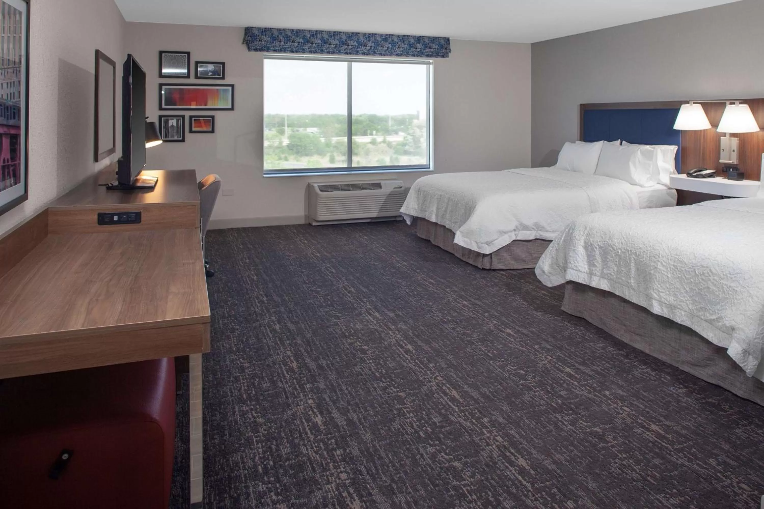 Premium Queen Studio with Two Queen Beds - Non-Smoking in Hampton Inn & Suites Chicago-Burr Ridge