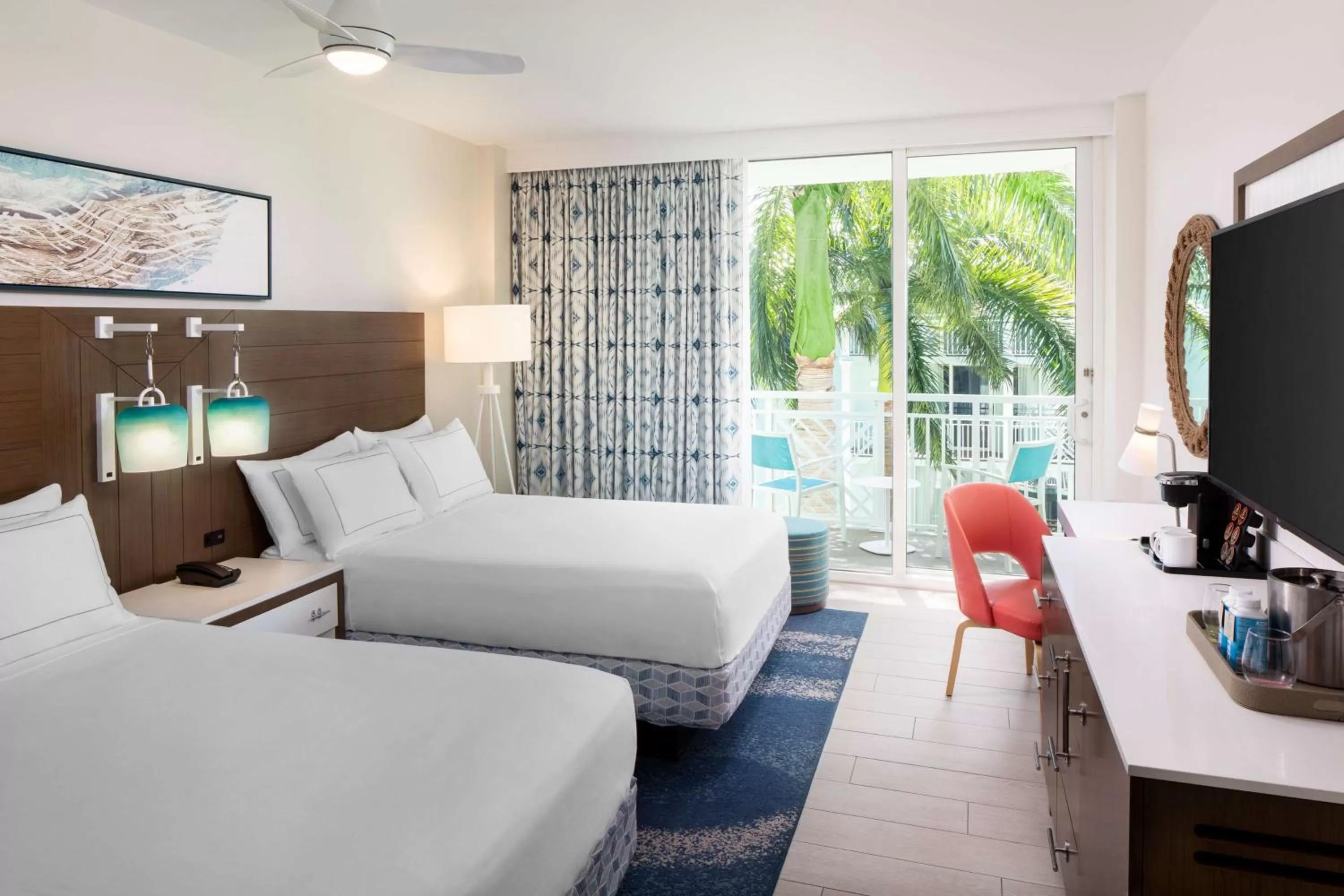 Double Room with Two Double Beds - Resort View in The Reach Key West, Curio Collection by Hilton