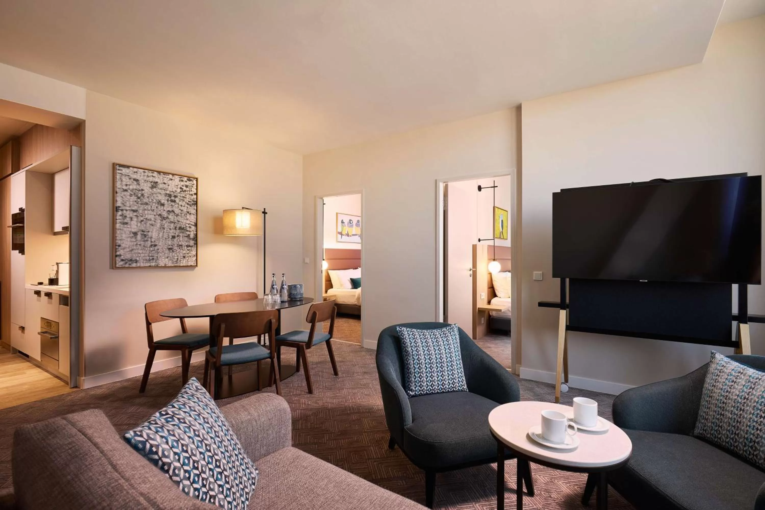 Two-Bedroom Apartment in Adina Apartment Hotel Munich