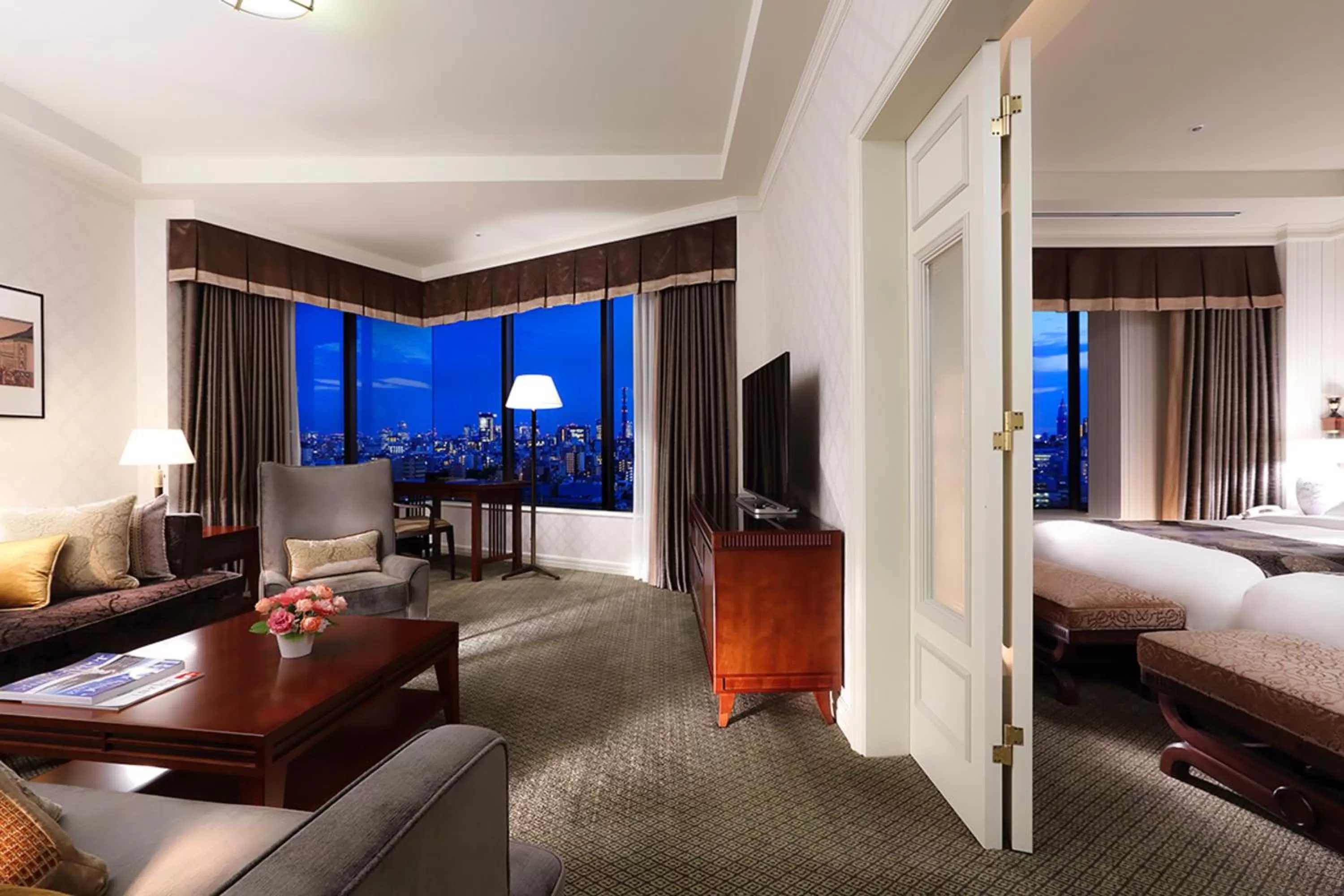 Junior Suite Twin with City View and Spa Access - single occupancy in Hotel Chinzanso Tokyo