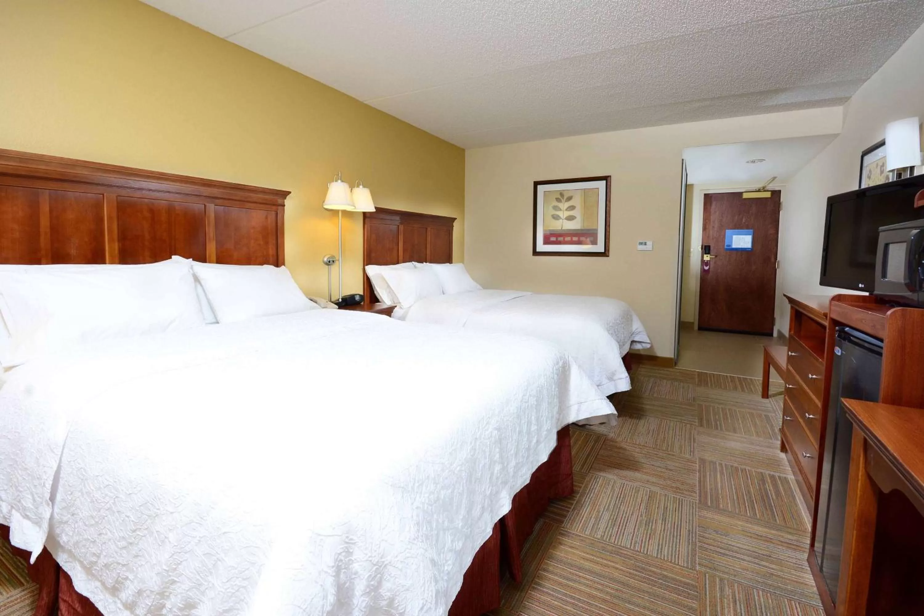 Room with Two Queen Beds - Non-Smoking in Hampton Inn Raleigh Capital Blvd North