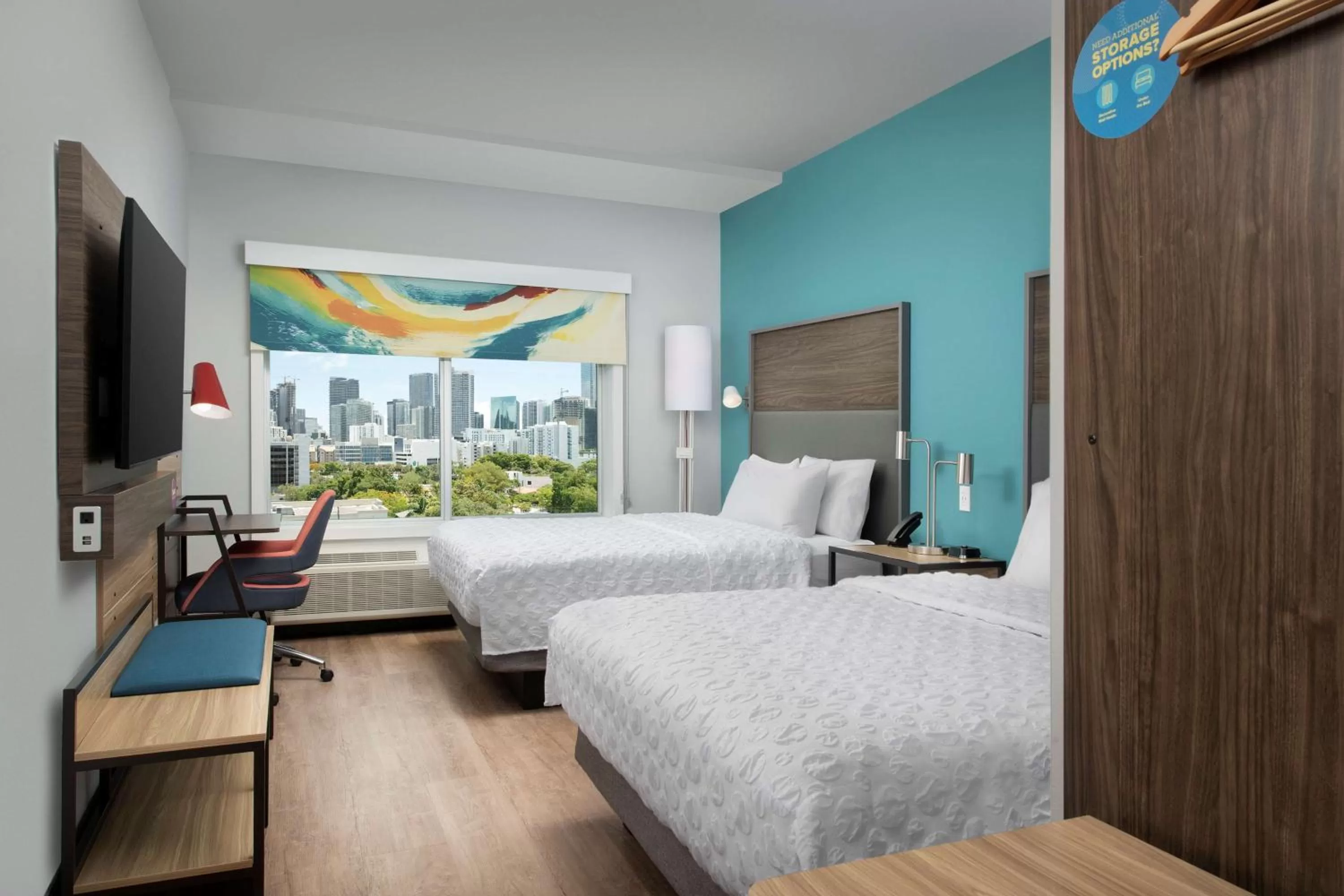 Standard Queen Room with Two Queen Beds in Tru By Hilton Miami West Brickell