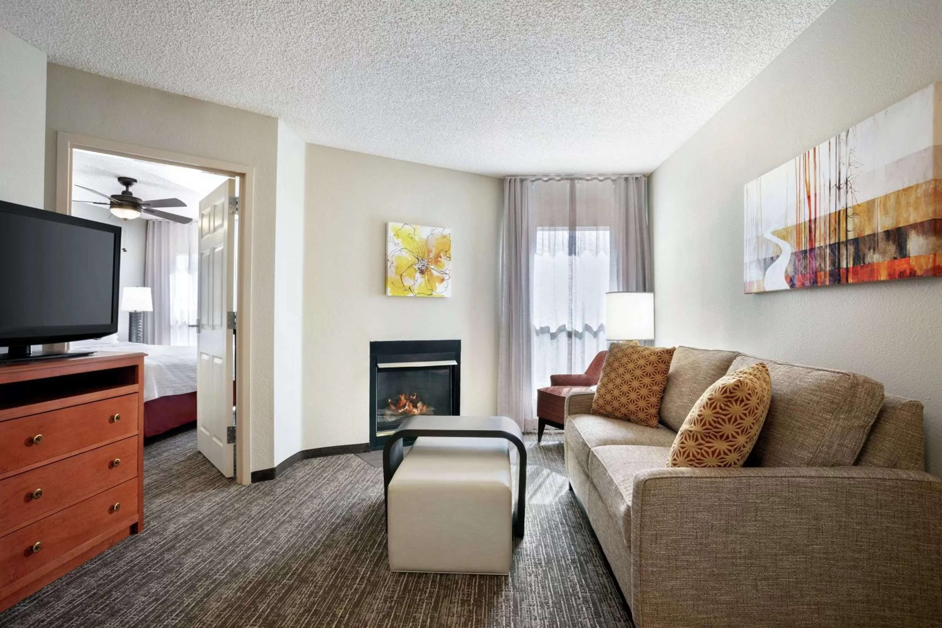 One-Bedroom King Suite with Fireplace - Non-Smoking  in Homewood Suites by Hilton Phoenix-Chandler