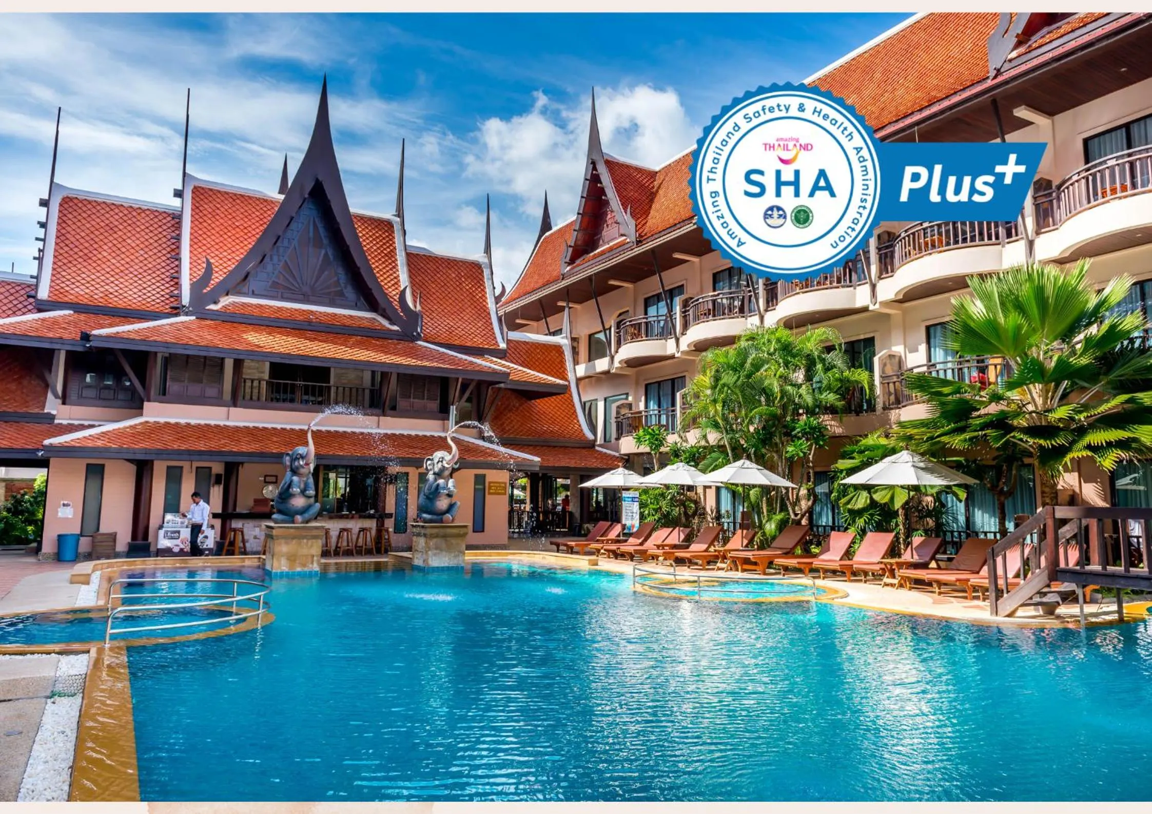 Property building in Nipa Resort, Patong Beach