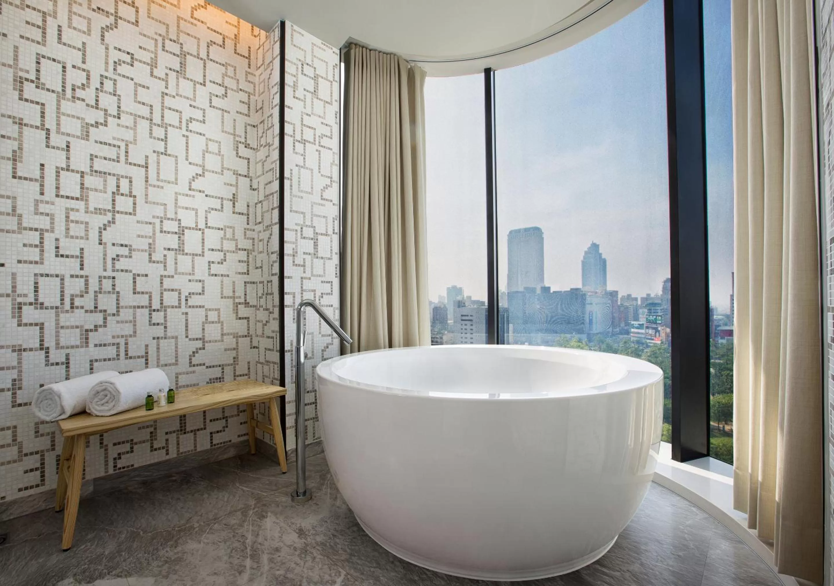1 King Bed One-Bedroom Suite Dining Park View in Hotel Indigo Kaohsiung Central Park by IHG