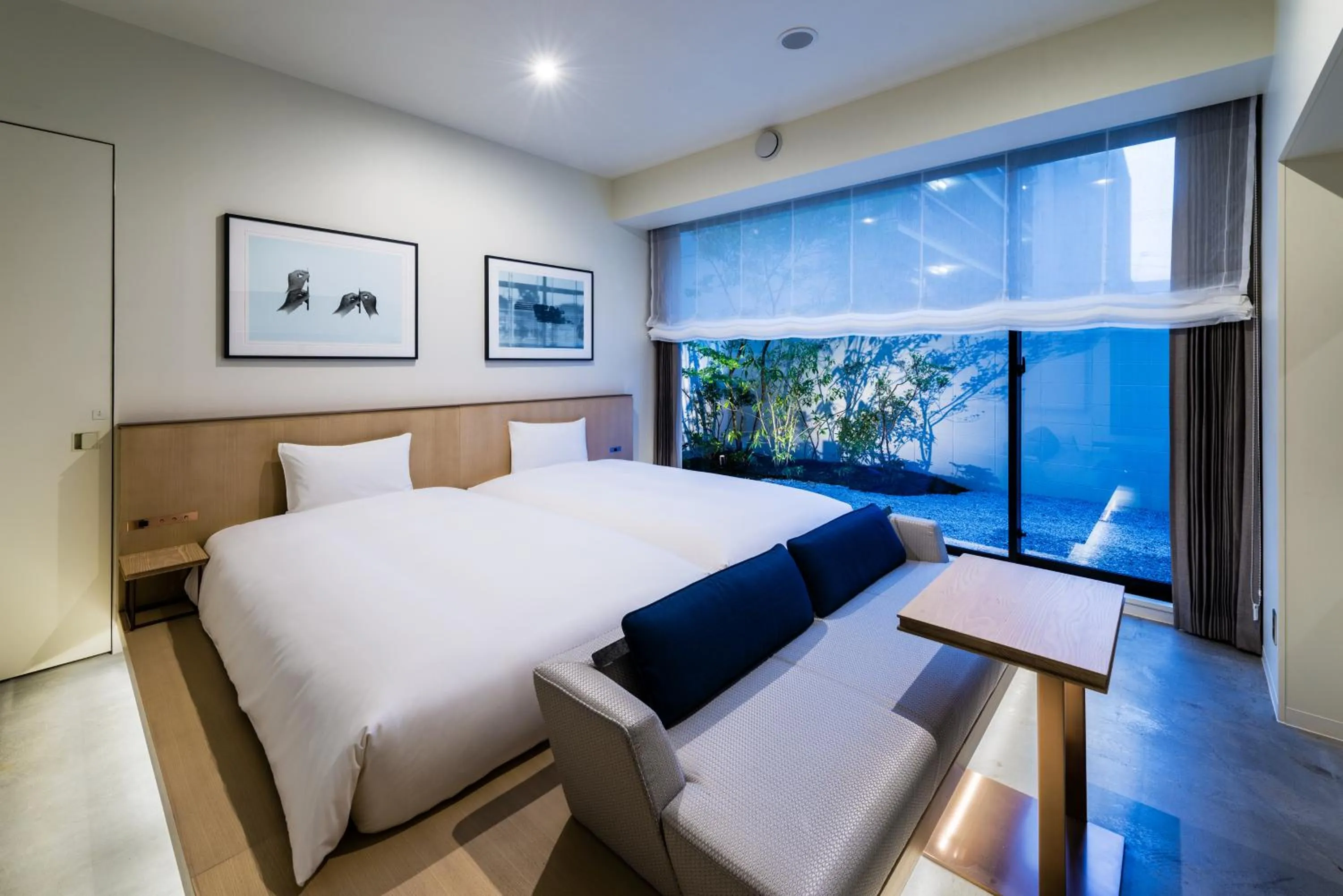 South Wing Twin Room with Garden - single occupancy - Non-Smoking in Hotel Anteroom Kyoto