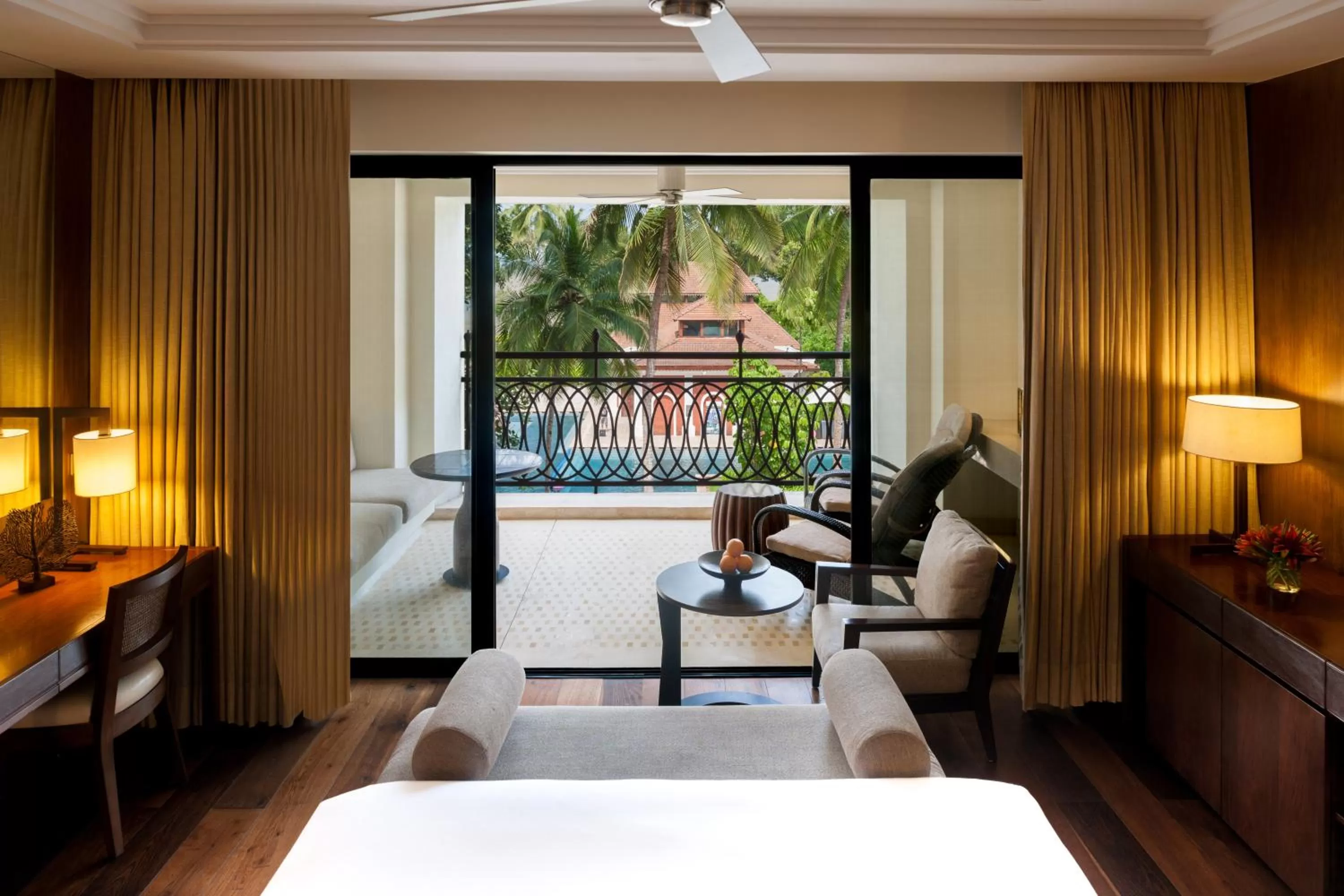 King Bed with Balcony Pool View Club Access - Complimentary Airport transfers from Dabolim and Mopa Airport in Grand Hyatt Goa