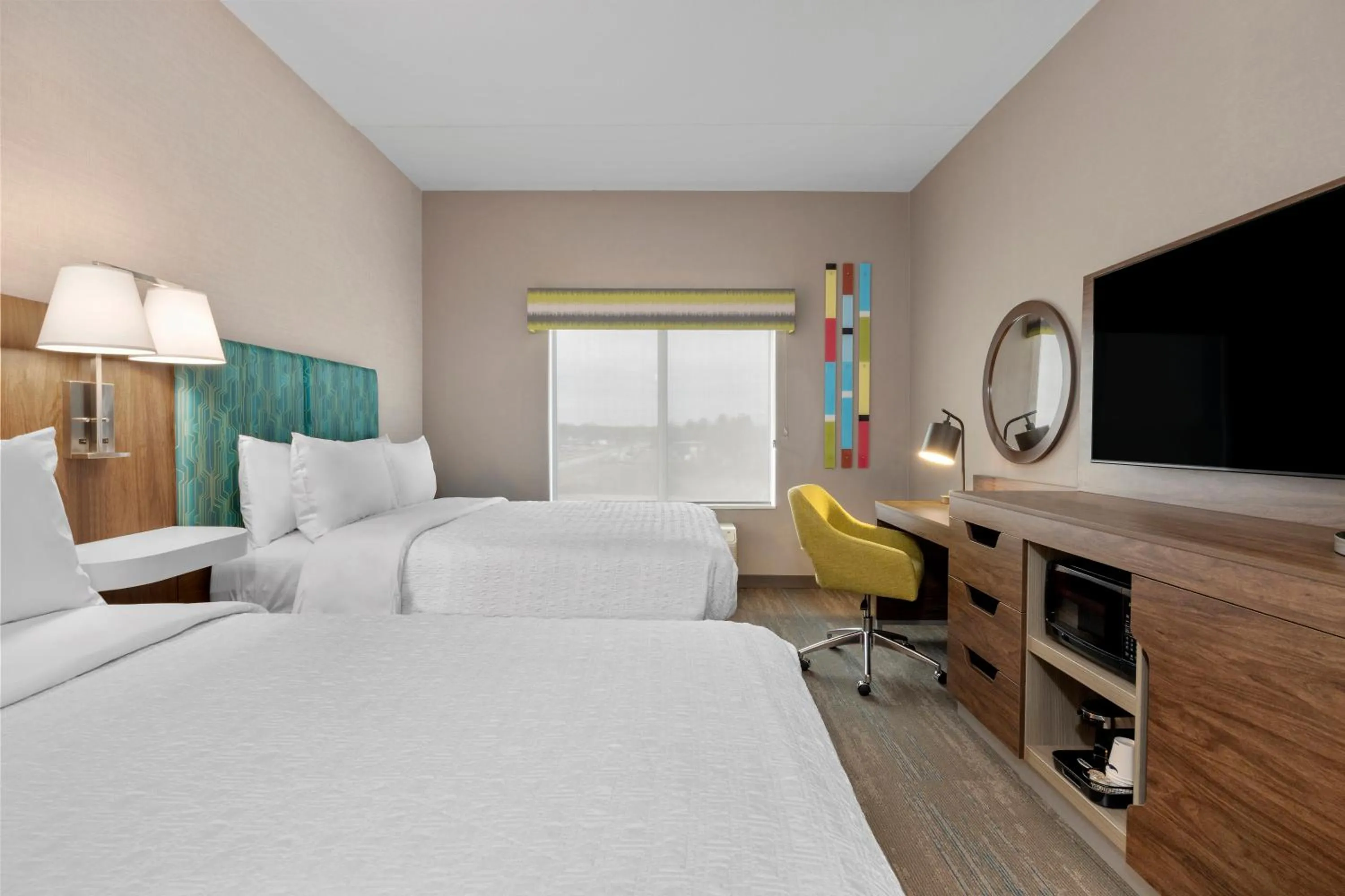 Queen Room with Two Queen Beds in Hampton Inn By Hilton Cornwall