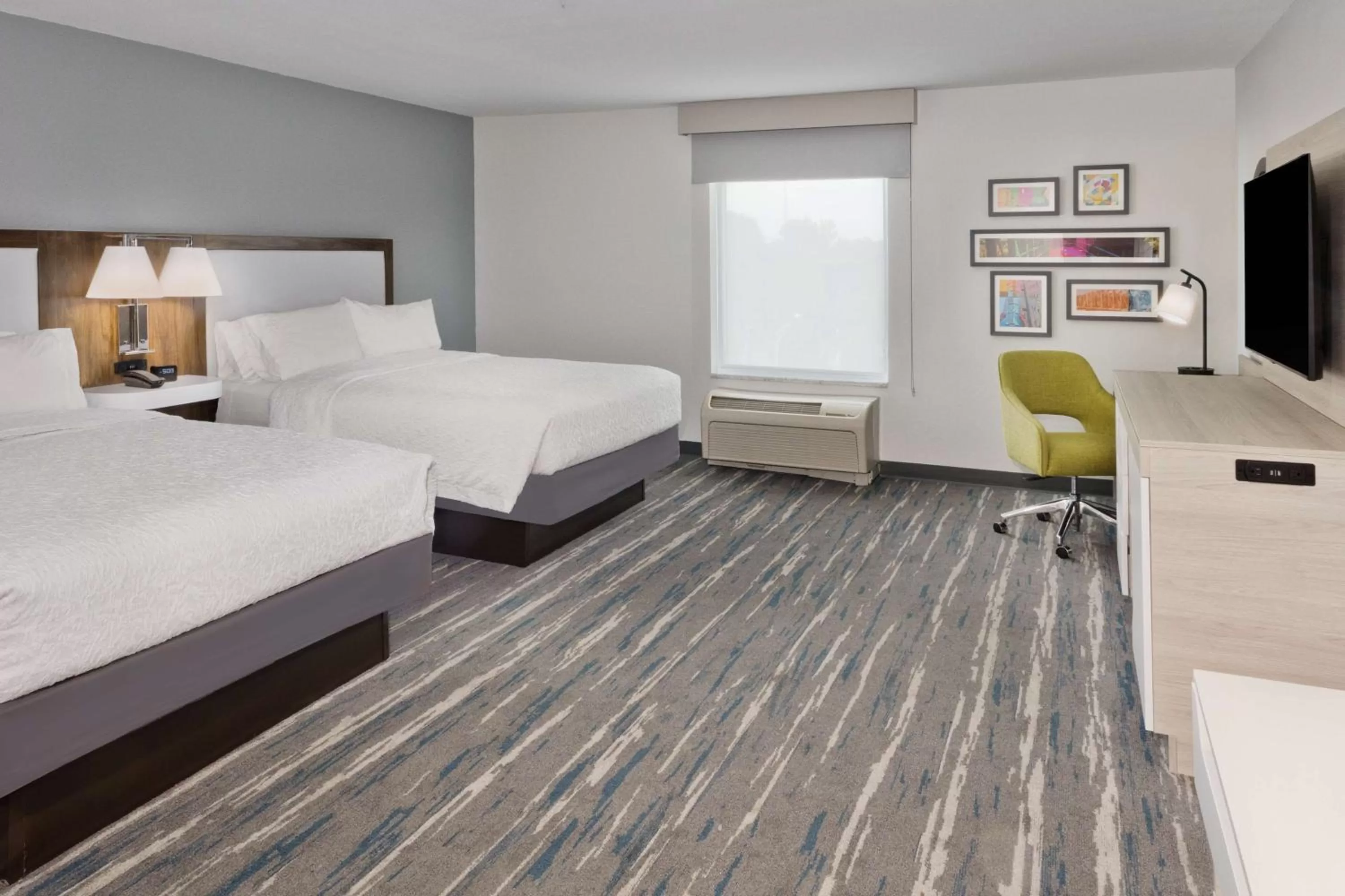 Queen Room with Two Queen Beds - Mobility and Hearing Access/Non-Smoking in Hampton Inn & Suites Phenix City- Columbus Area