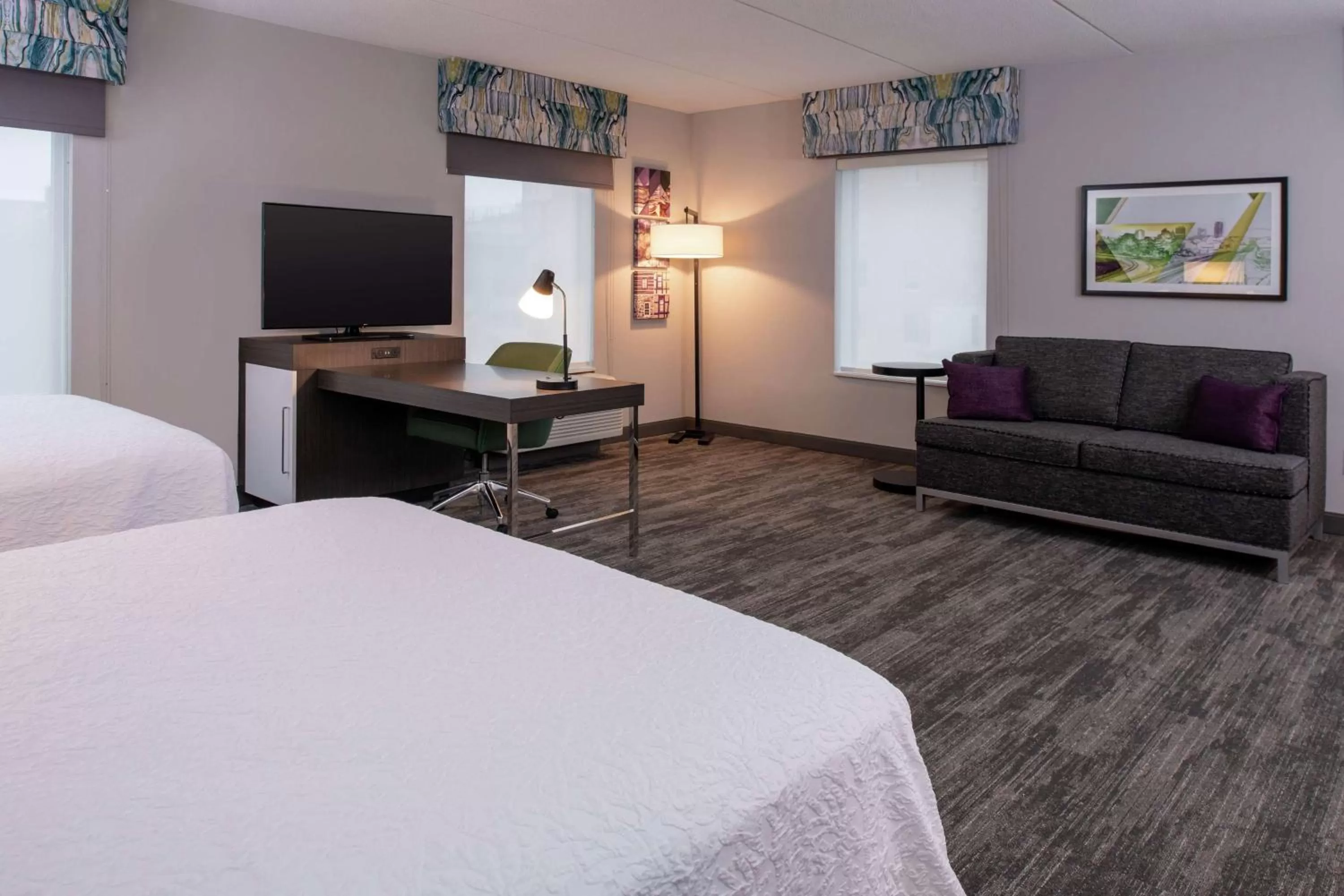 Queen Studio Suite with Two Queen Beds - Non-Smoking in Hampton Inn & Suites Winston-Salem Downtown