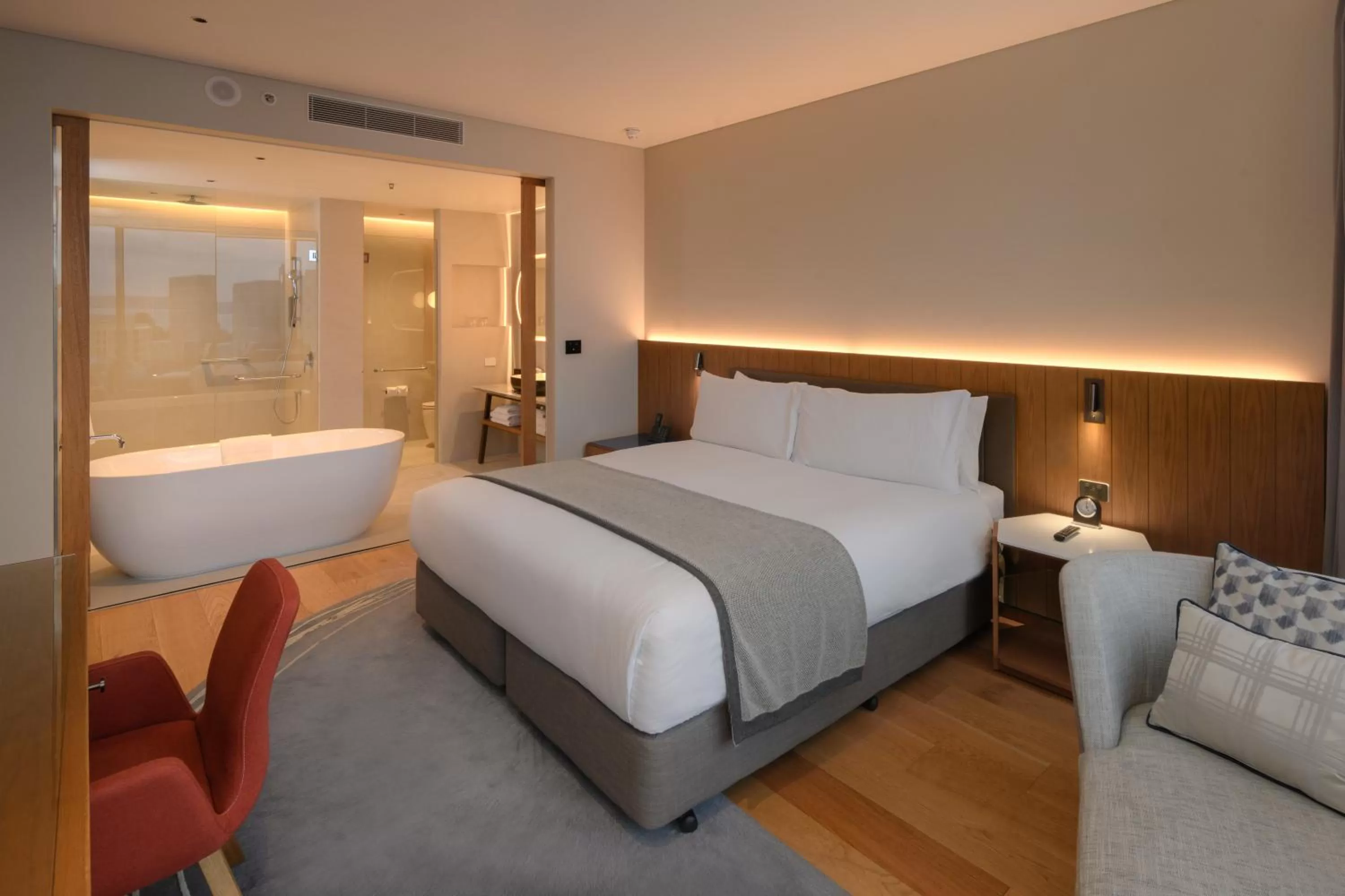 One-Bedroom King Suite with City View in Crowne Plaza Hobart by IHG