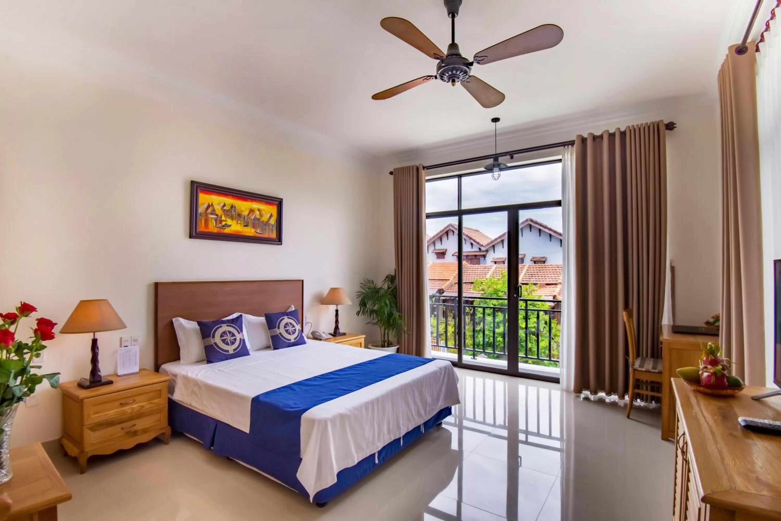 Double or Twin Room with Side Sea View in Santa Sea Villa