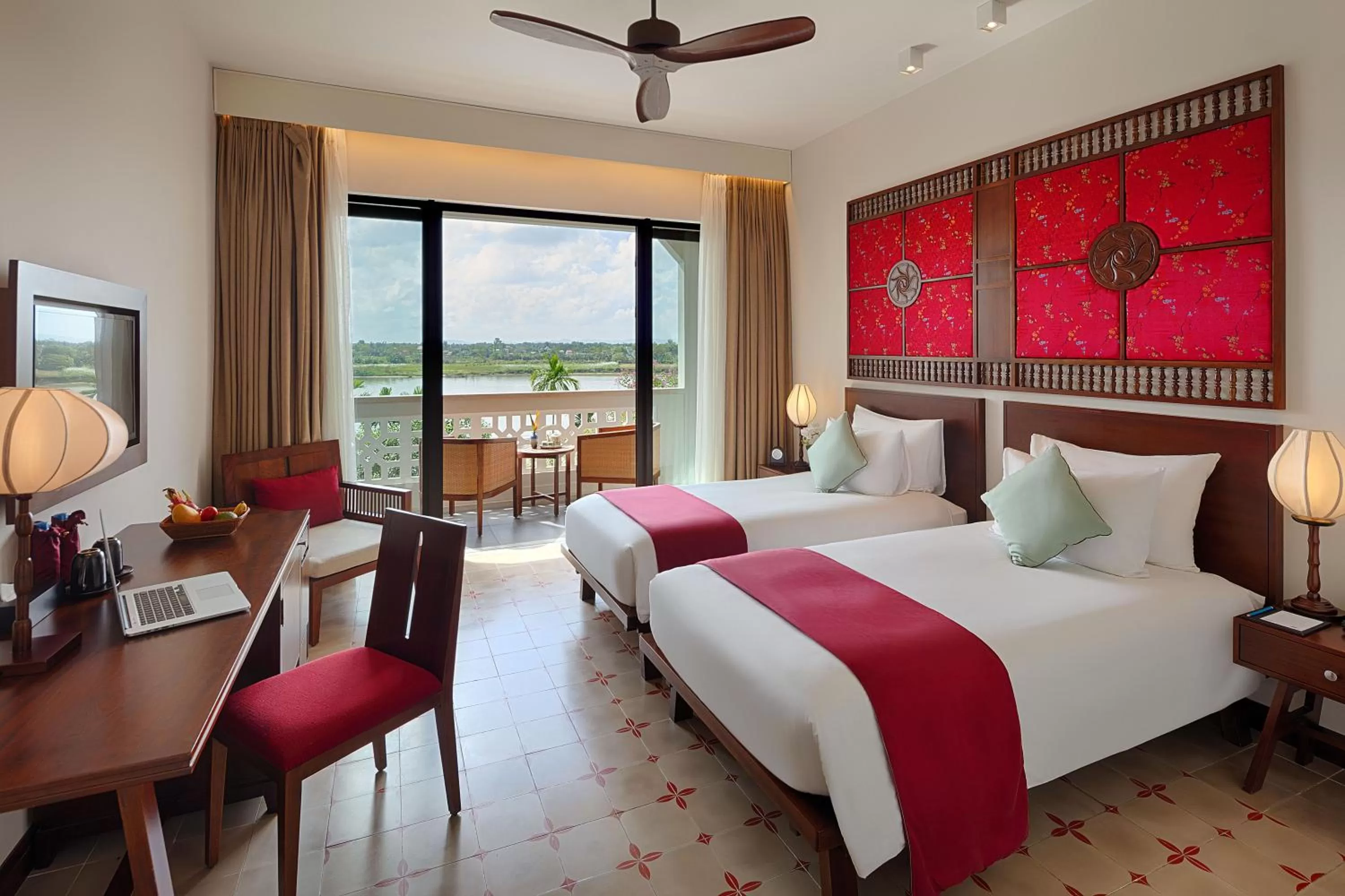  Grand Deluxe Twin Pool & River View in RiverTown Hoi An Resort & Spa