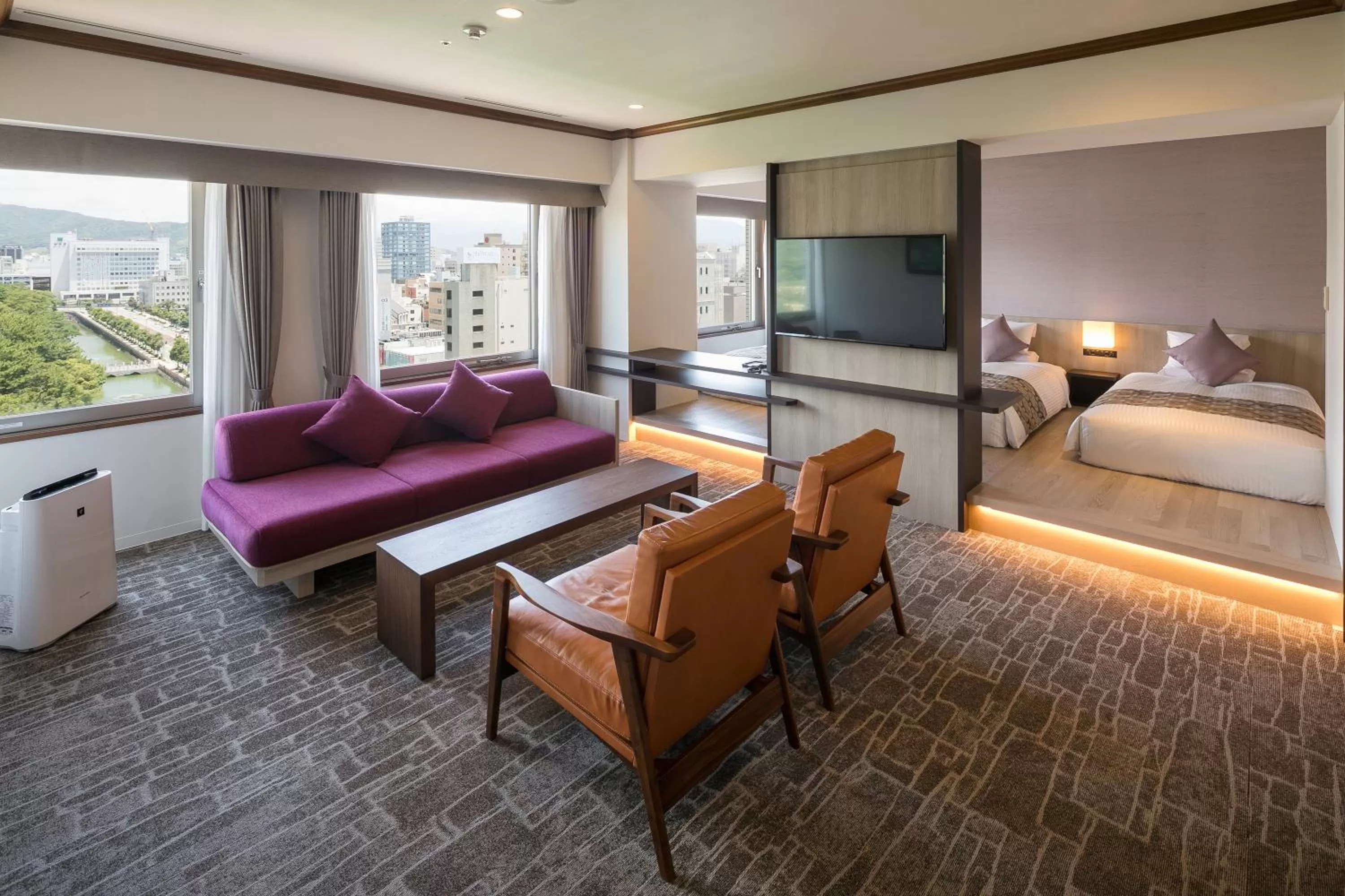 Deluxe Triple Room with Castle View - Non-Smoking in HOTEL MYSTAYS Matsuyama