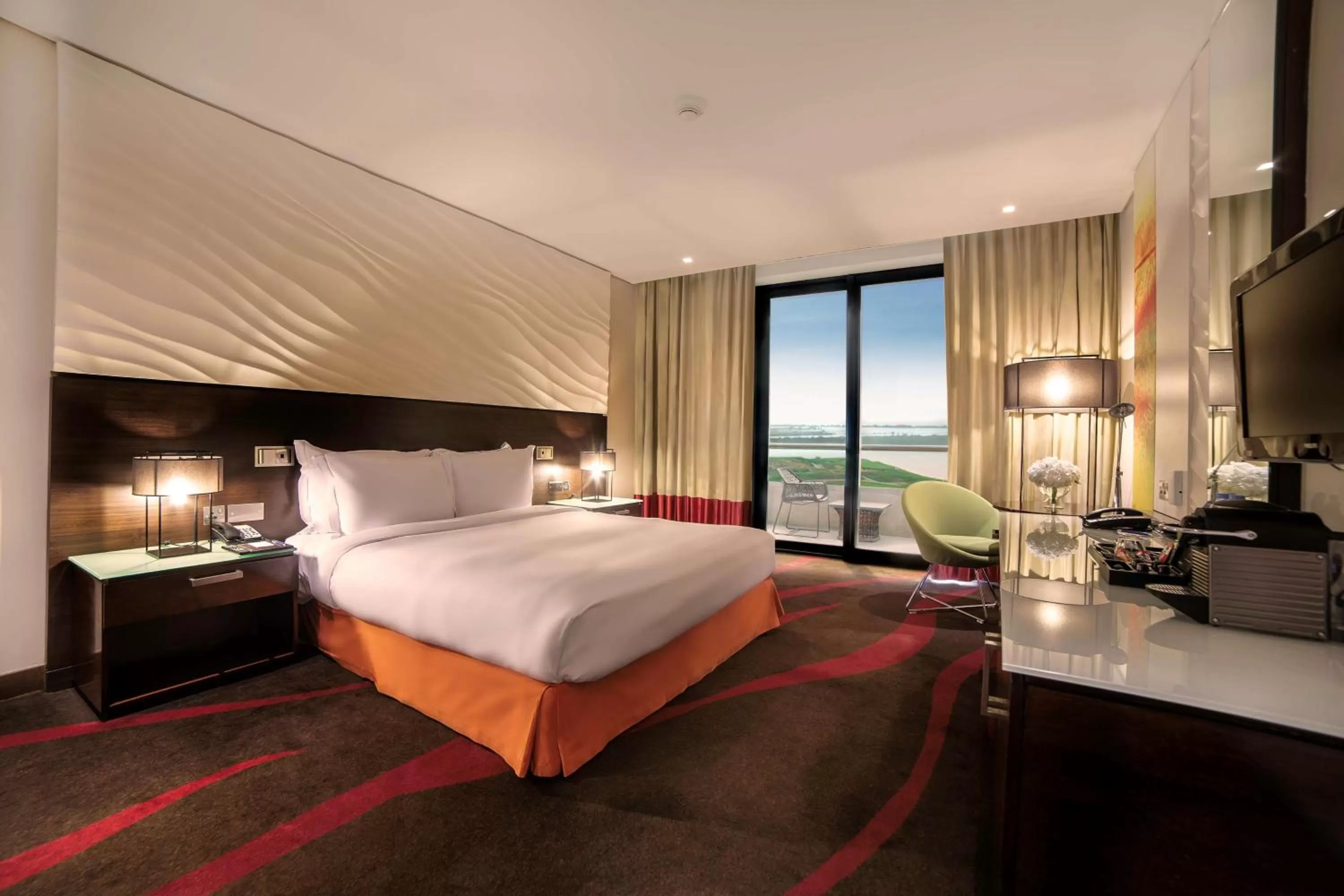 Executive Room with Sea View, and Free Beach Access in Radisson Blu Hotel, Abu Dhabi Yas Island