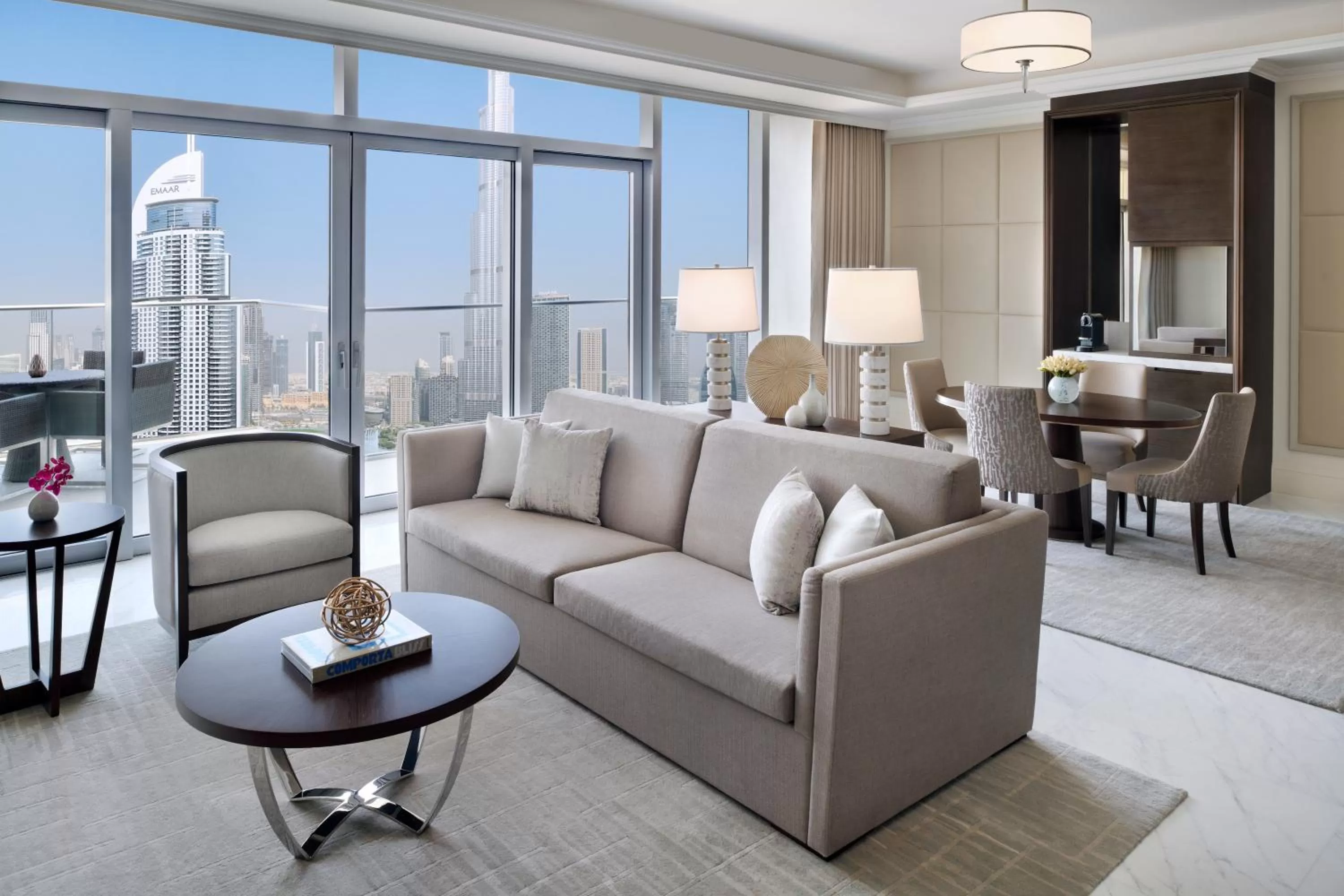 Executive Suite Burj Khalifa and  Fountain View – Lounge access  serving lunch, afternoon tea, and dinner    in Address Dubai Mall