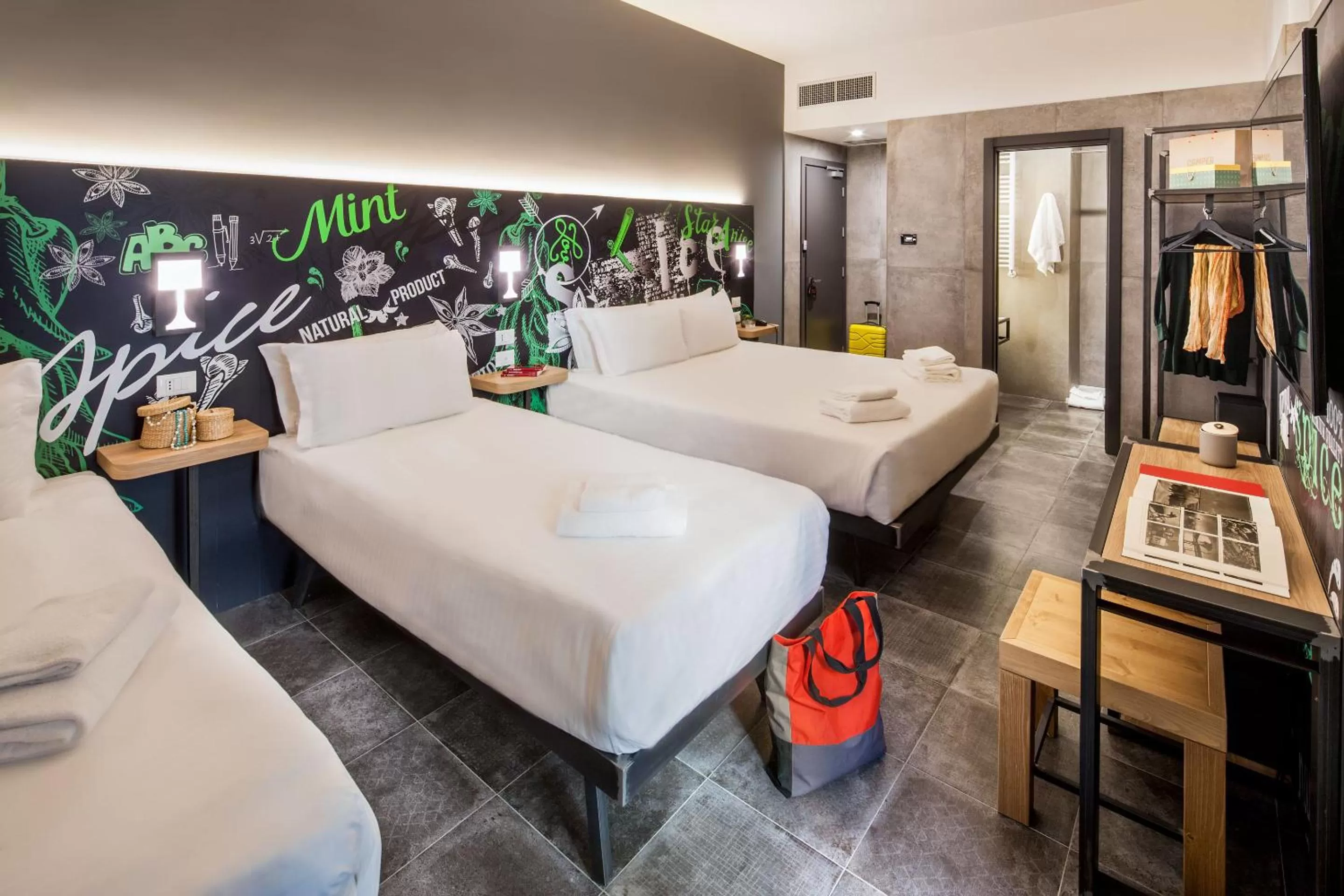 Quadruple Room in Spice Hotel Milano
