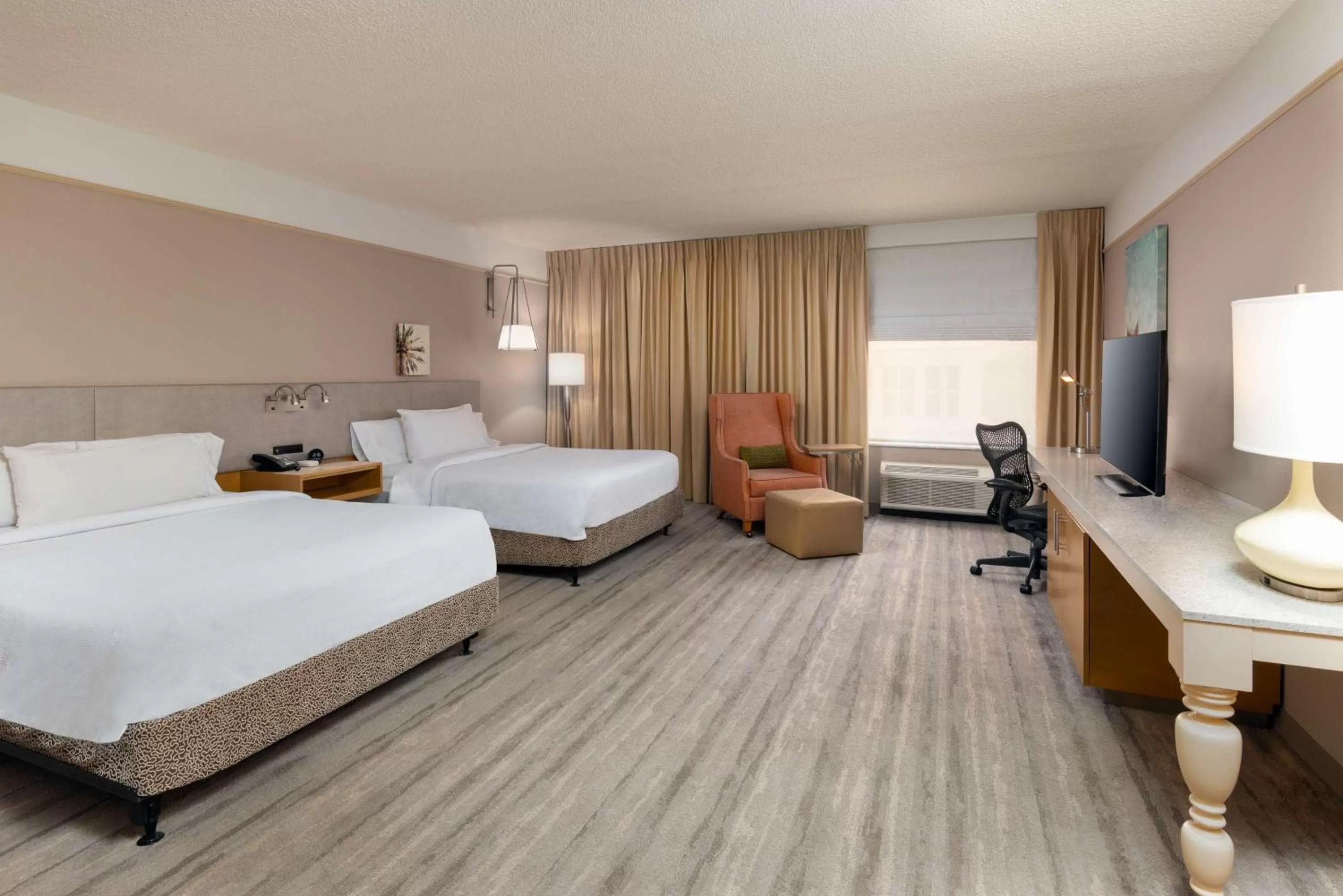 Double Room with Two Double Beds and Roll-in Shower - Mobility Access in Hilton Garden Inn Ft. Lauderdale SW/Miramar