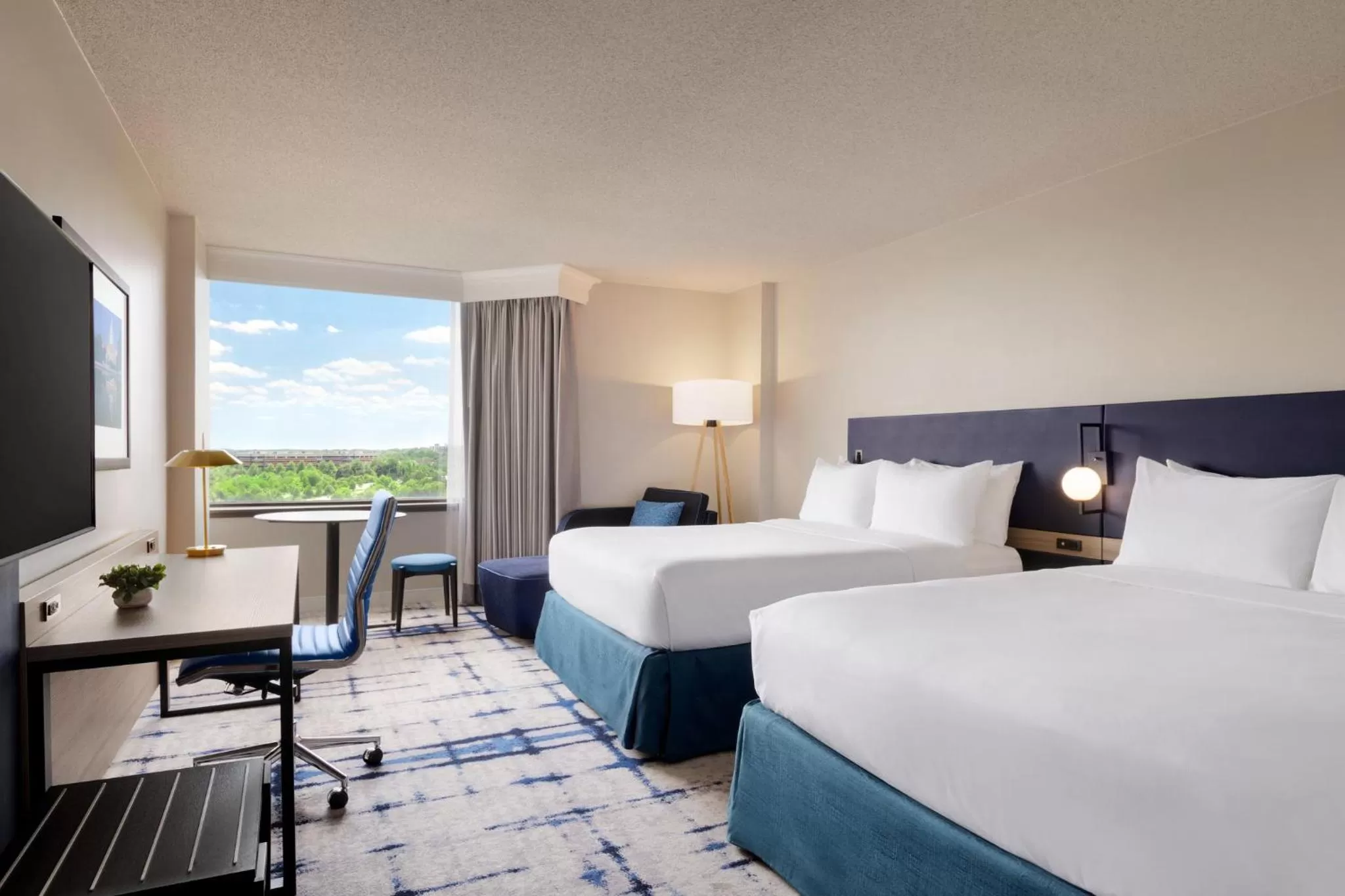Queen Room with Two Queen Beds - Hearing Accessible/Non-Smoking in Crowne Plaza College Park - Washington DC by IHG