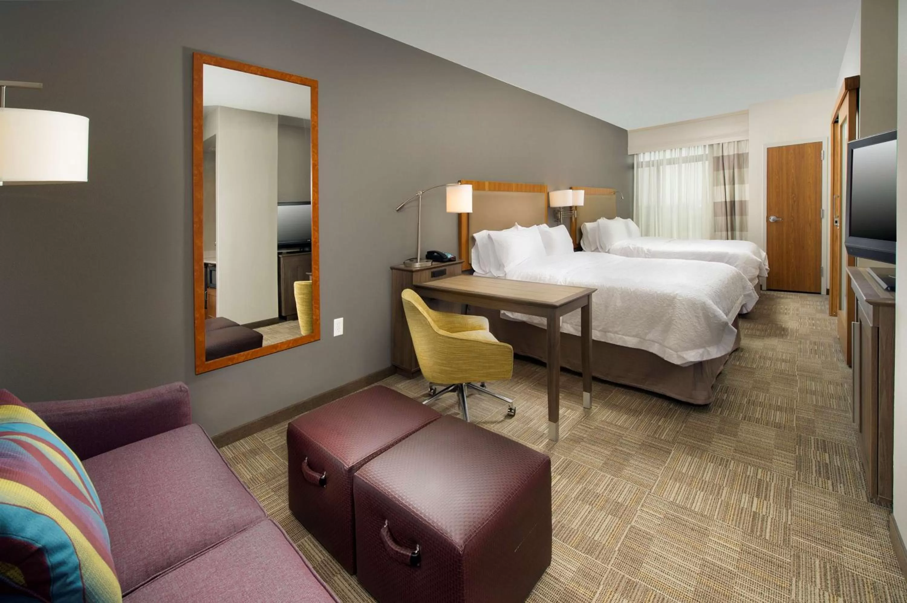 Queen Studio Suite with Two Queen Beds - Non-Smoking in Hampton Inn & Suites San Antonio Northwest/Medical Center