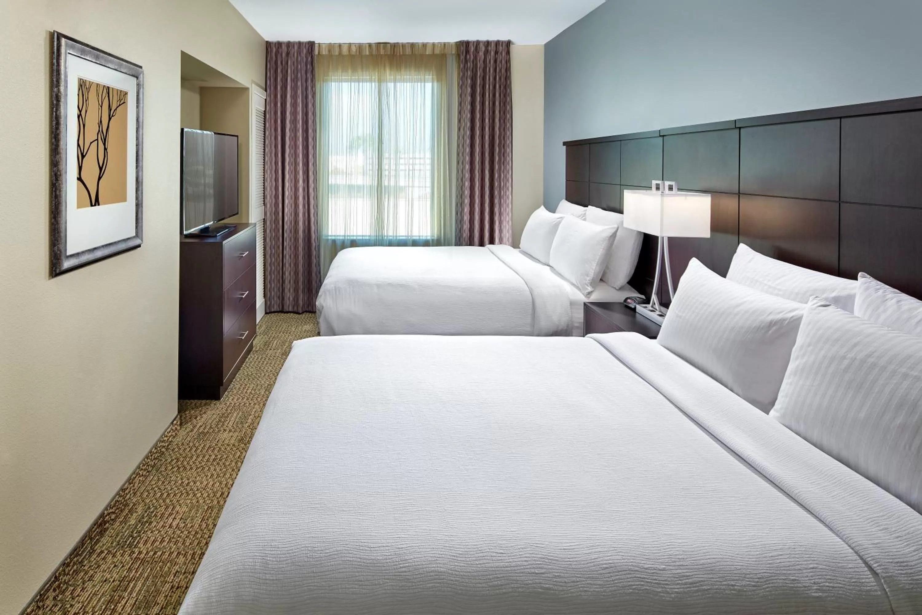 Queen Suite with Two Queen Beds and Mobility Accessible Bathtub - Non-Smoking in Staybridge Suites Anaheim At The Park by IHG