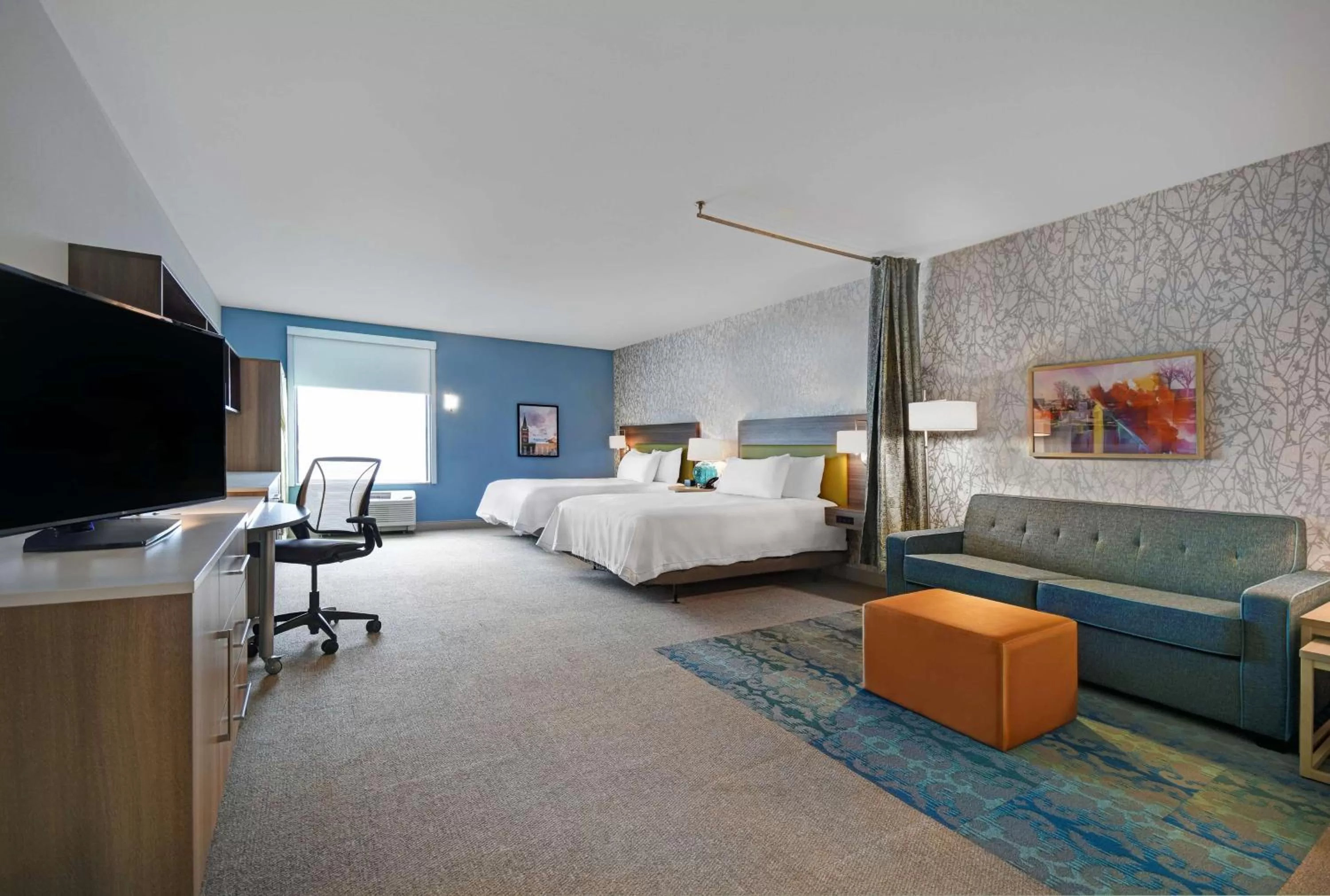 Queen Studio with Two Queen Beds - Mobility Access/Non-Smoking in Home2 Suites By Hilton Utica, Ny