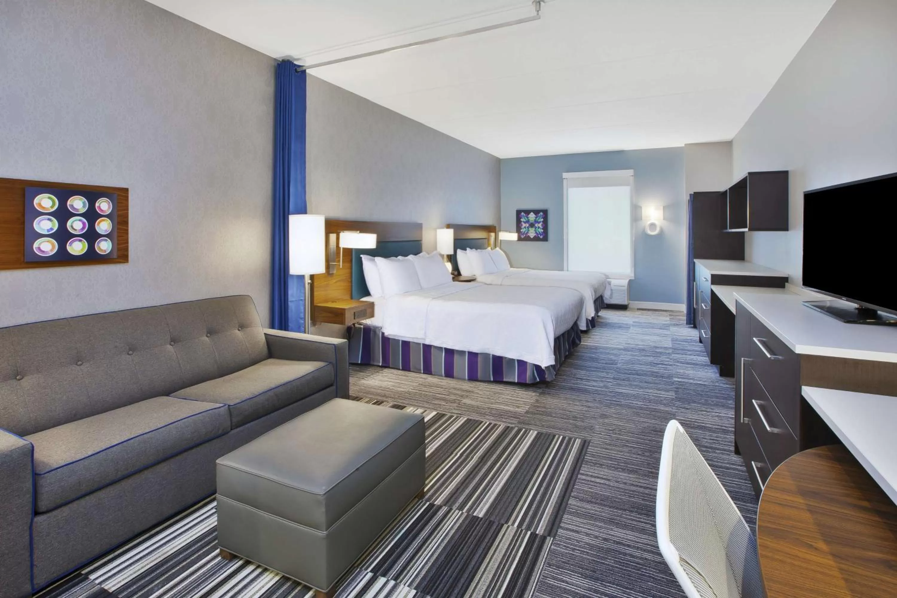 Queen Studio with Two Queen Beds - Non-Smoking in Home2 Suites By Hilton Pittsburgh Area Beaver Valley