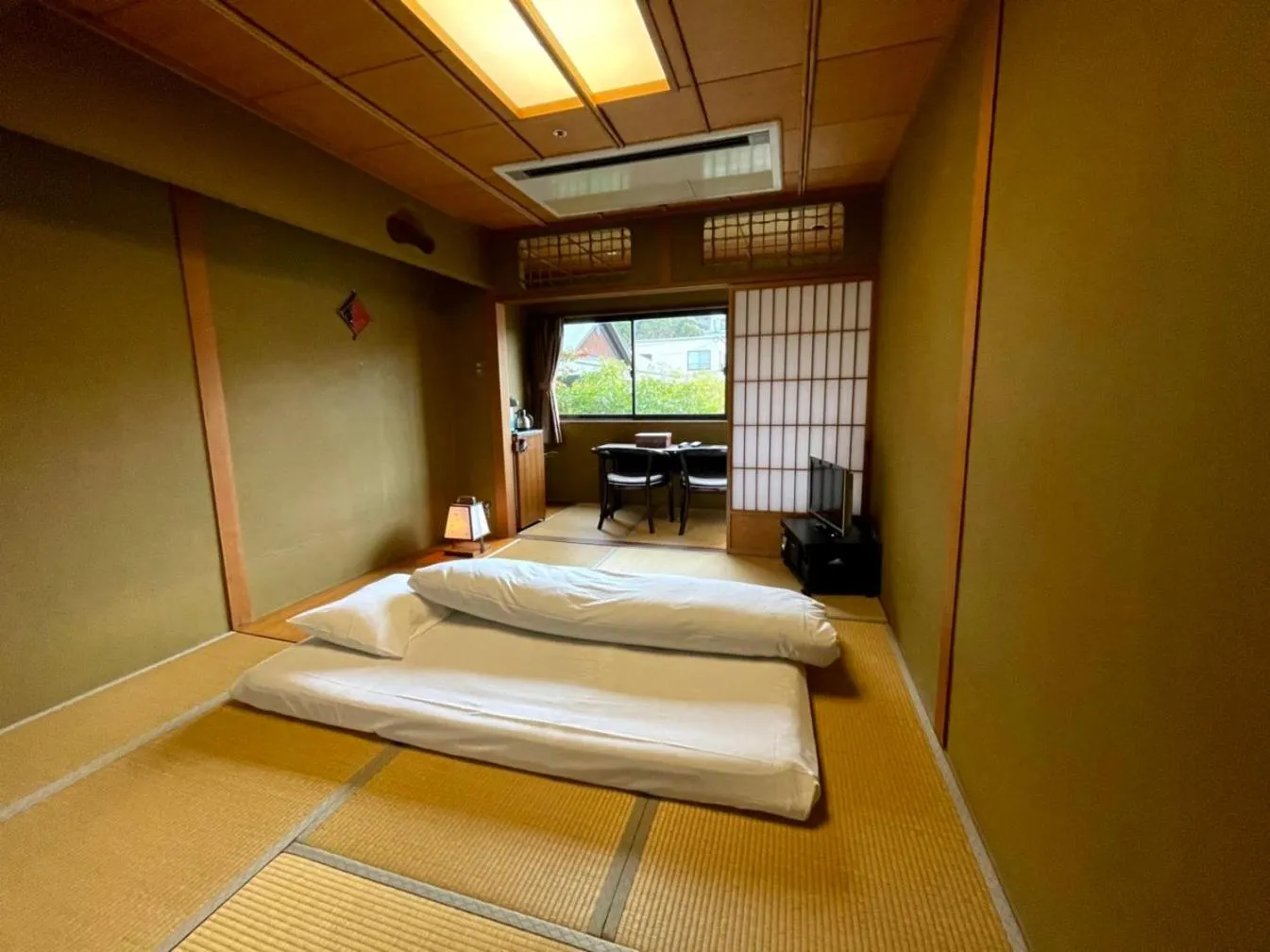 Japanese-Style Room with 6 Tatami-Matress with Bathroom - single occupancy in Kyotoya Hotel