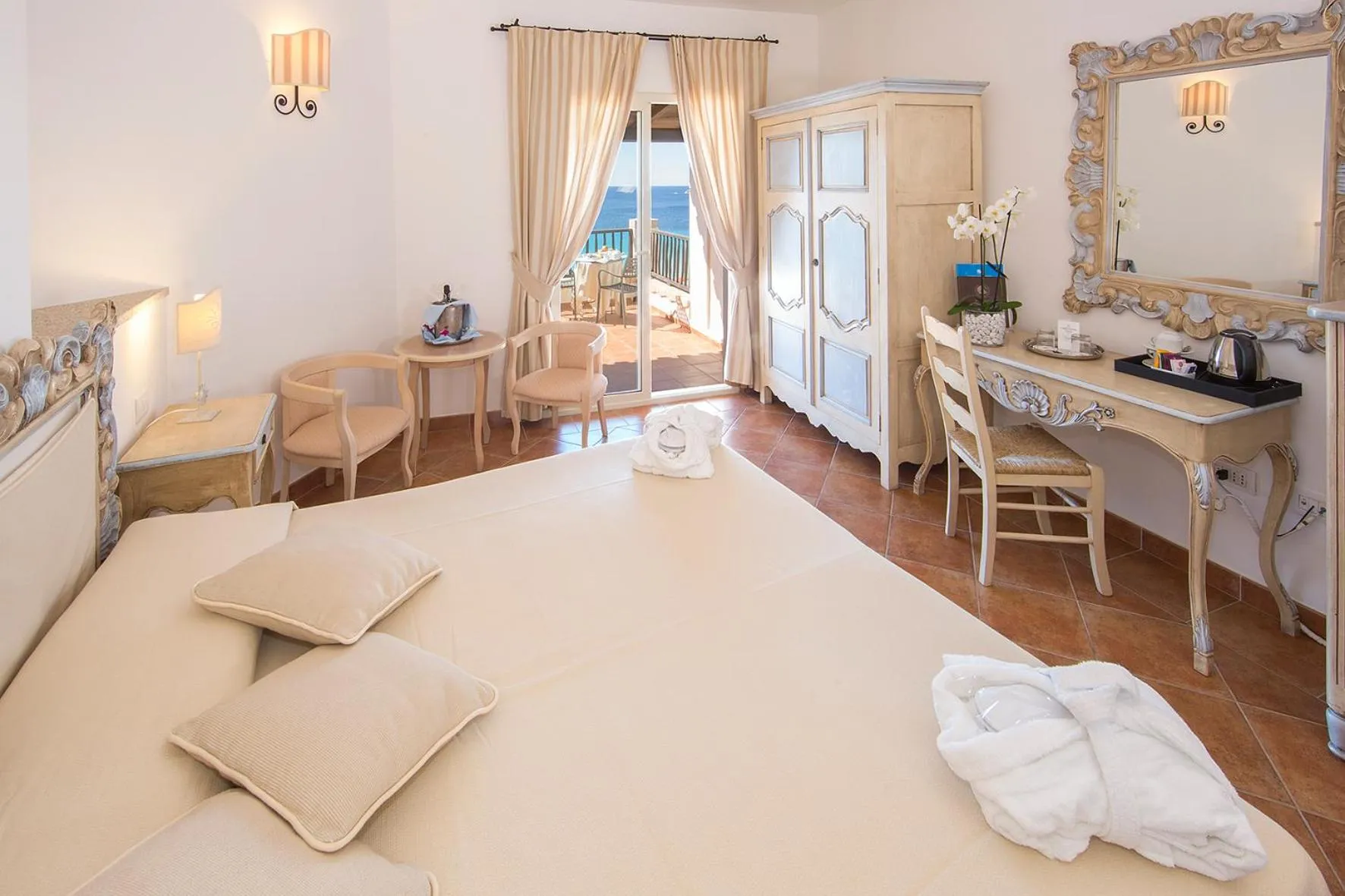 Deluxe Double or Twin Room in COLONNA GRAND HOTEL CAPO TESTA, a Colonna Luxury Beach Hotel, Santa Teresa Sardegna