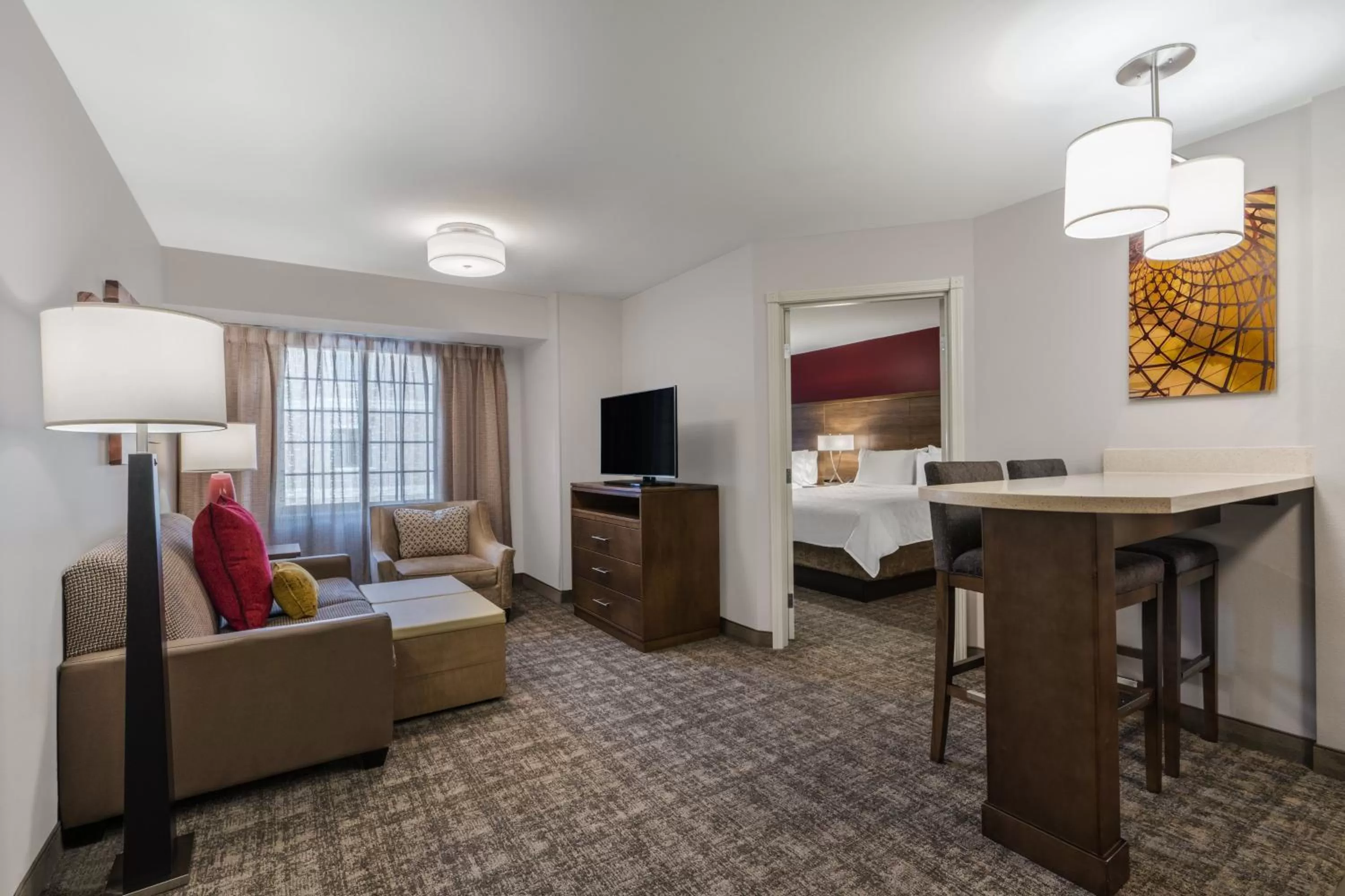 Two-Bedroom Suite with One King and Two Queen Beds - Hearing Accessible in Staybridge Suites Anchorage by IHG