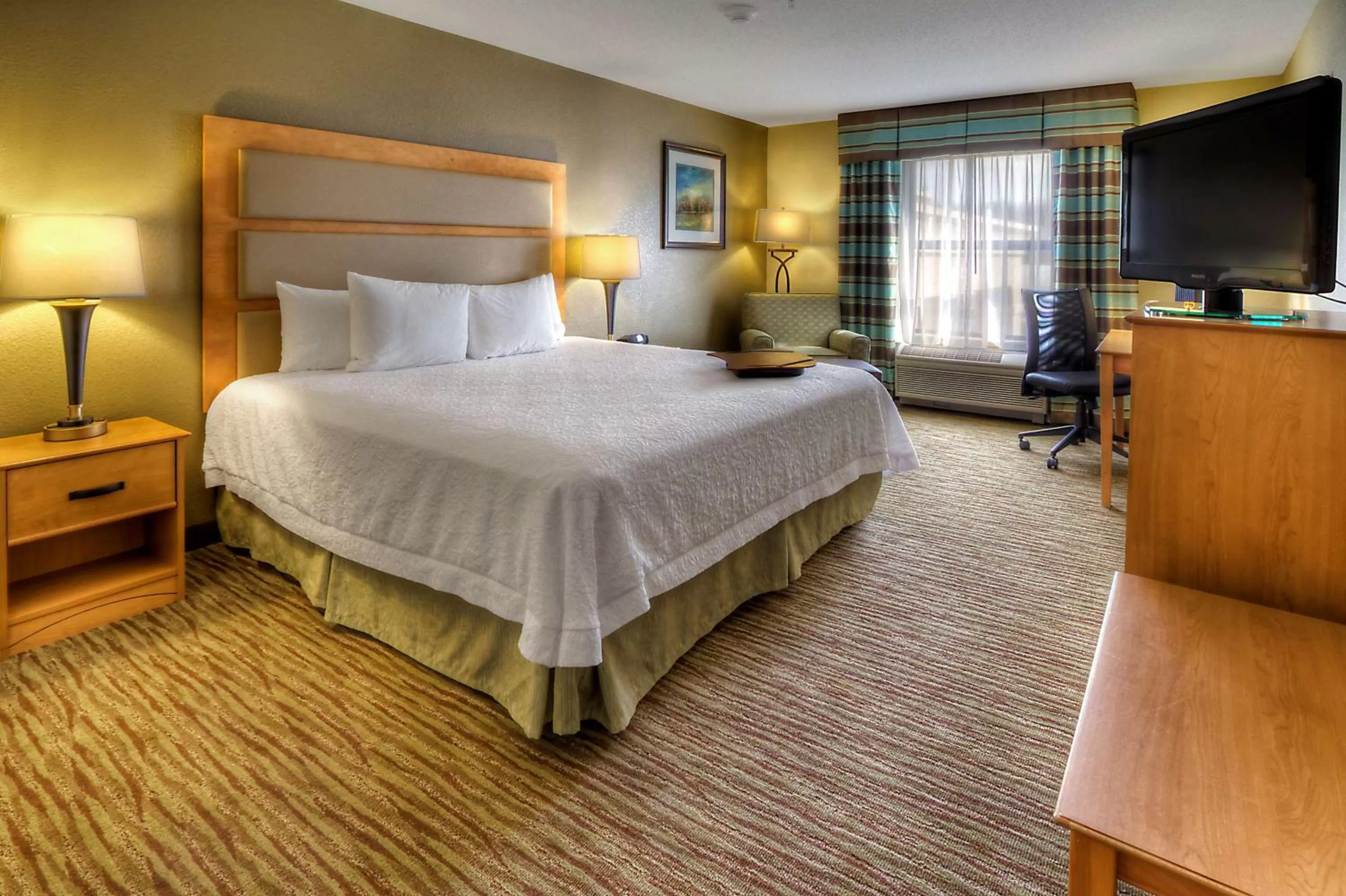 King Room with Bath Tub - Mobility and Hearing Accessible/Non-Smoking in Hampton Inn & Suites Kalamazoo-Oshtemo