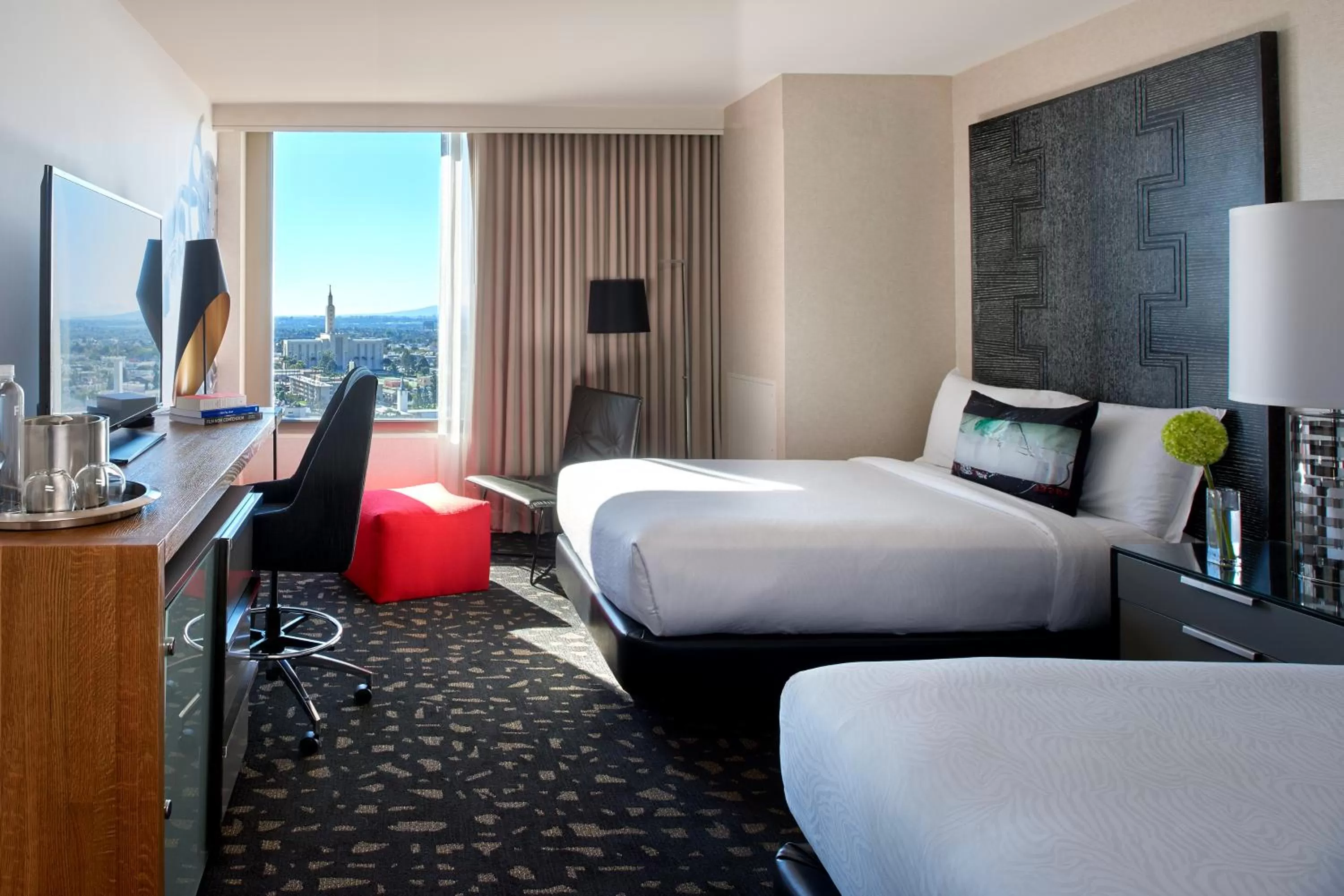 Essential Double Room with Two Double Beds and Skyline View in Kimpton Hotel Palomar Los Angeles Beverly Hills by IHG