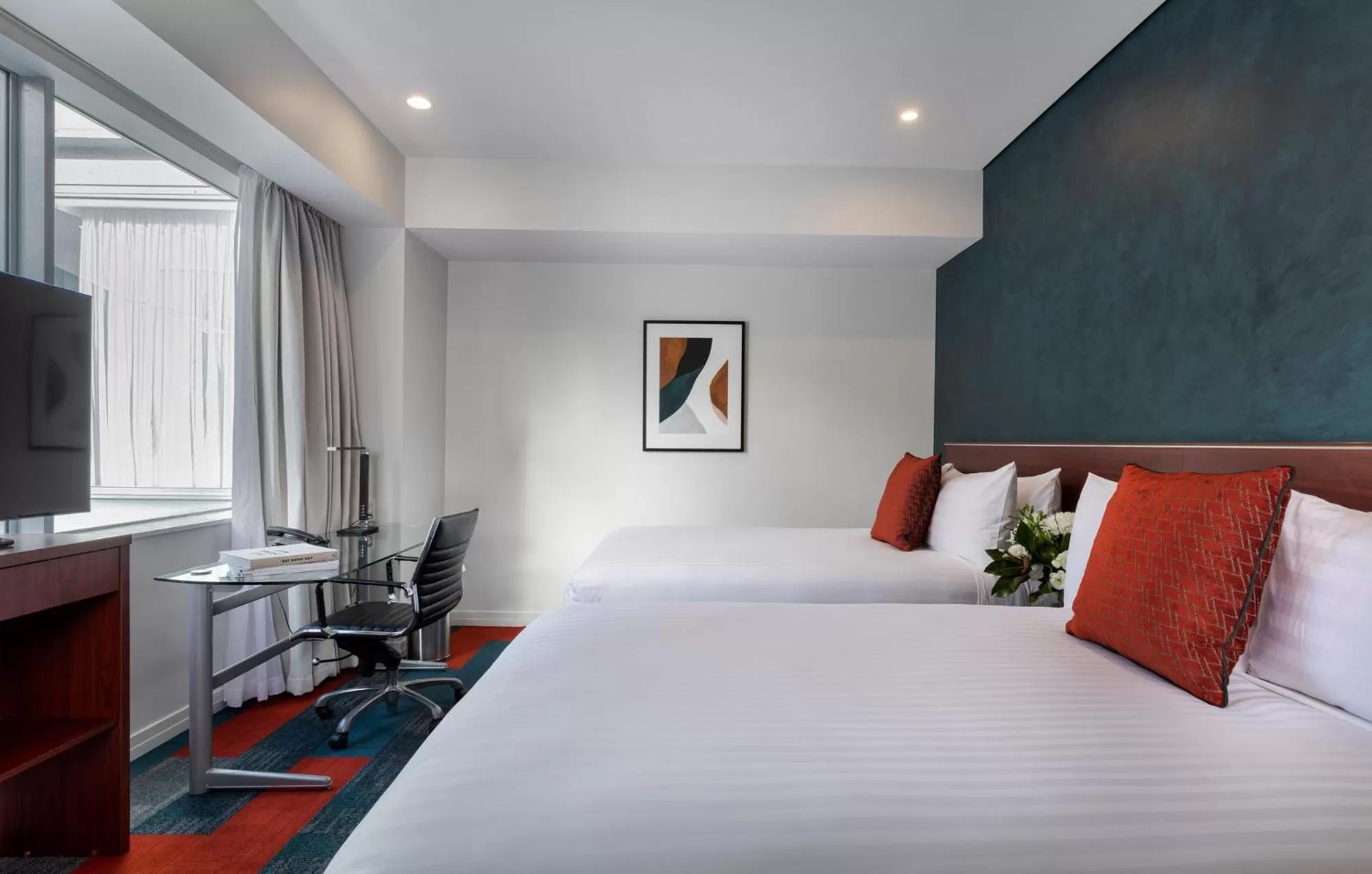 Deluxe Room with Two Double Beds and City View in Rydges Auckland