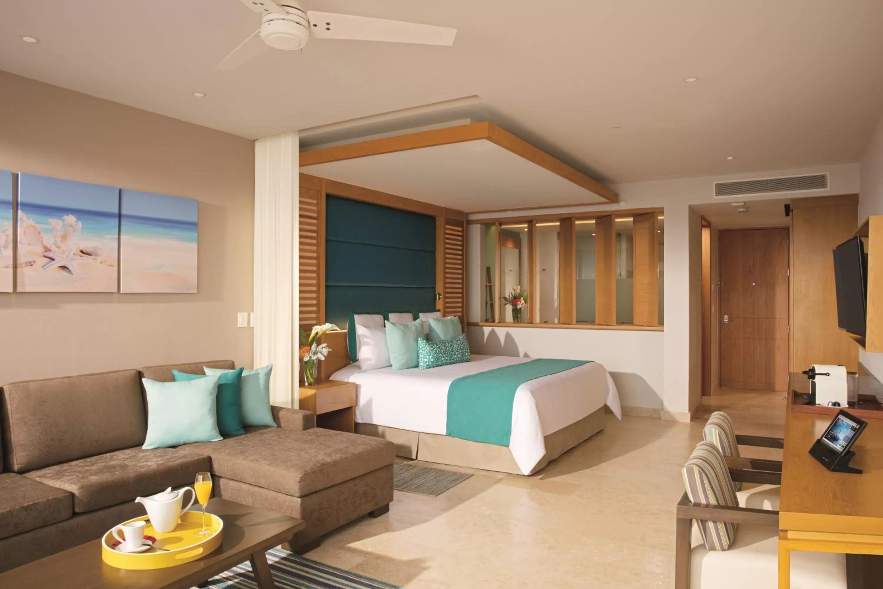 Preferred Club Junior Suite Swim Out Ocean View- 1 King Bed - Adults Only in Dreams Playa Mujeres Golf & Spa Resort - All Inclusive
