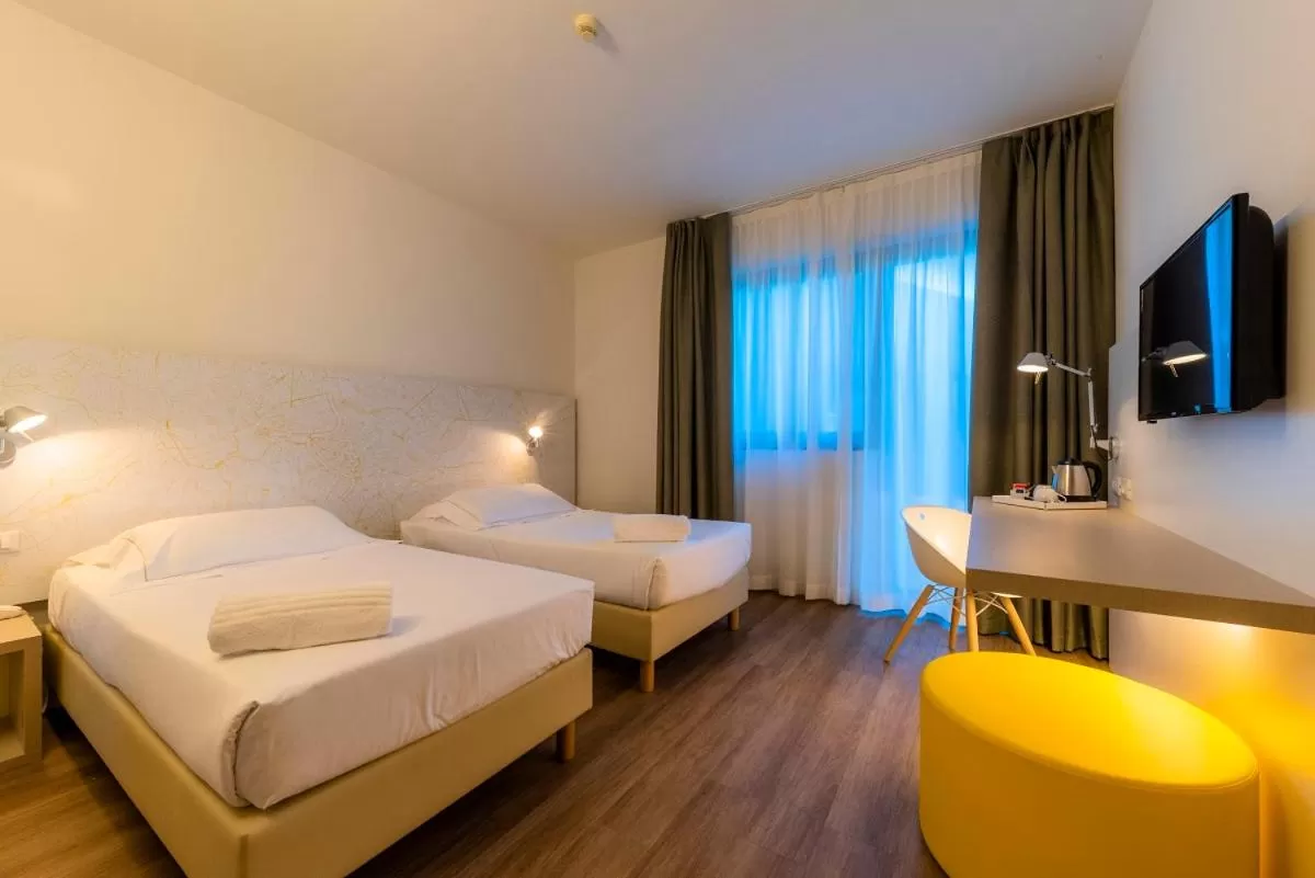Twin Room in Airport Hotel Bergamo