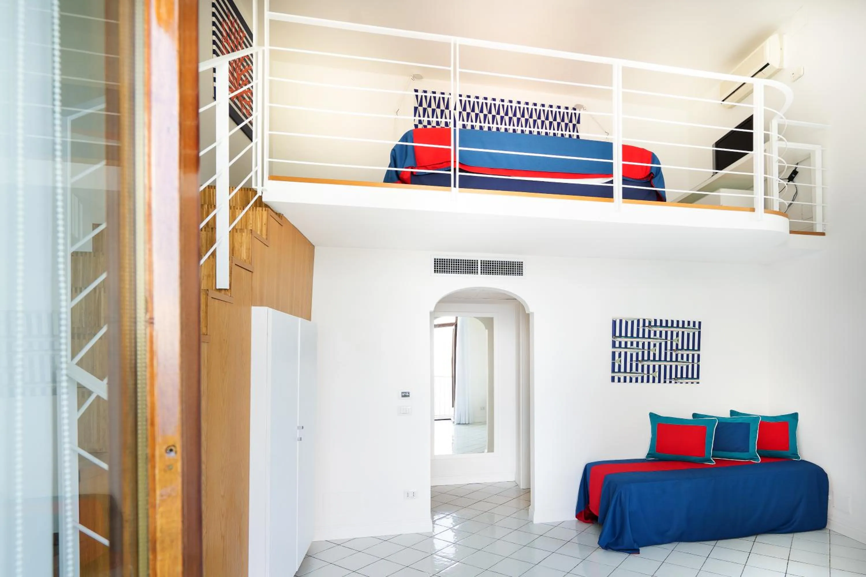 Family Room with Sea View in Hotel Torre Barbara