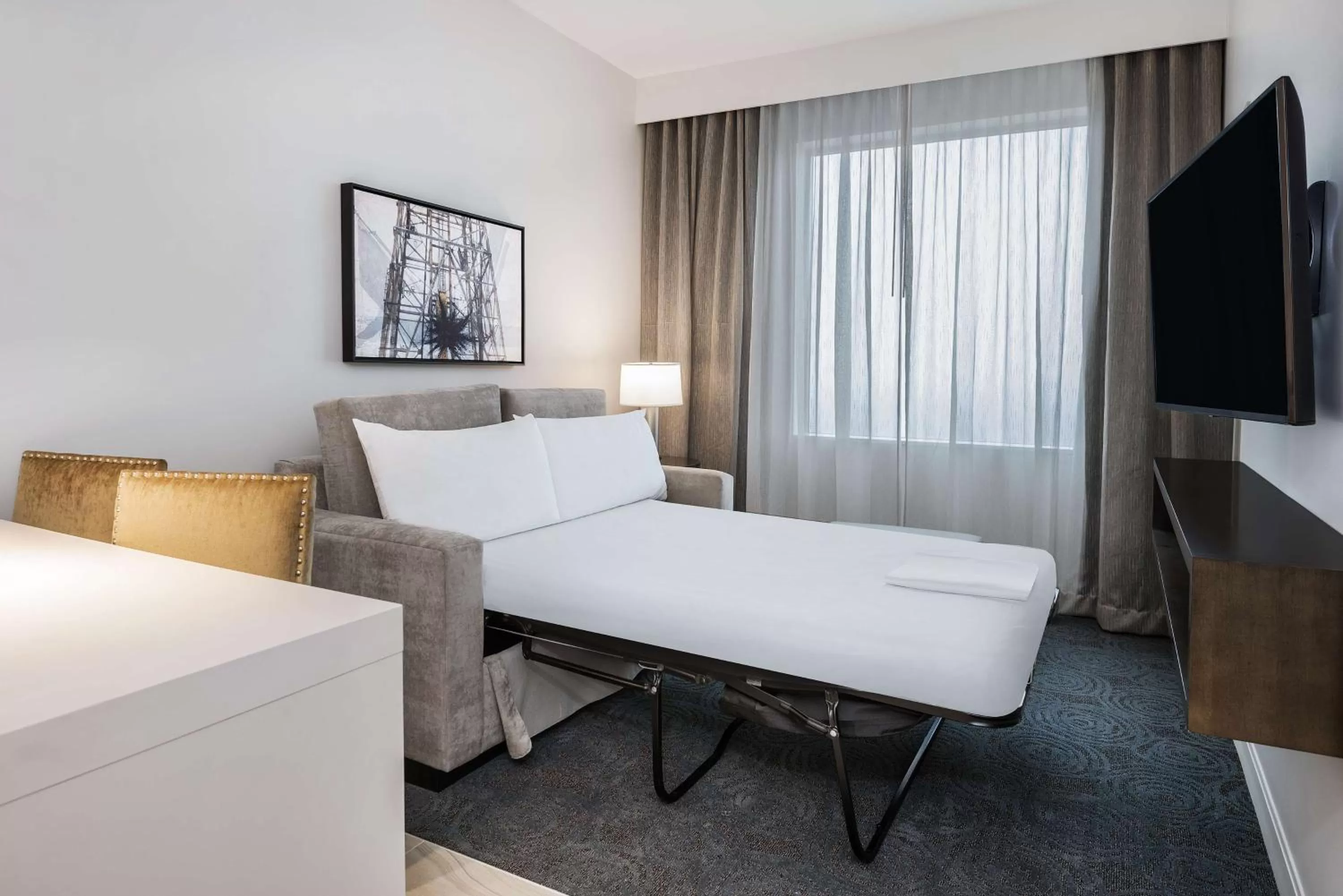 Two-Room King Suite with Bath Tub - Mobility Accessible in Embassy Suites by Hilton Houston West - Katy