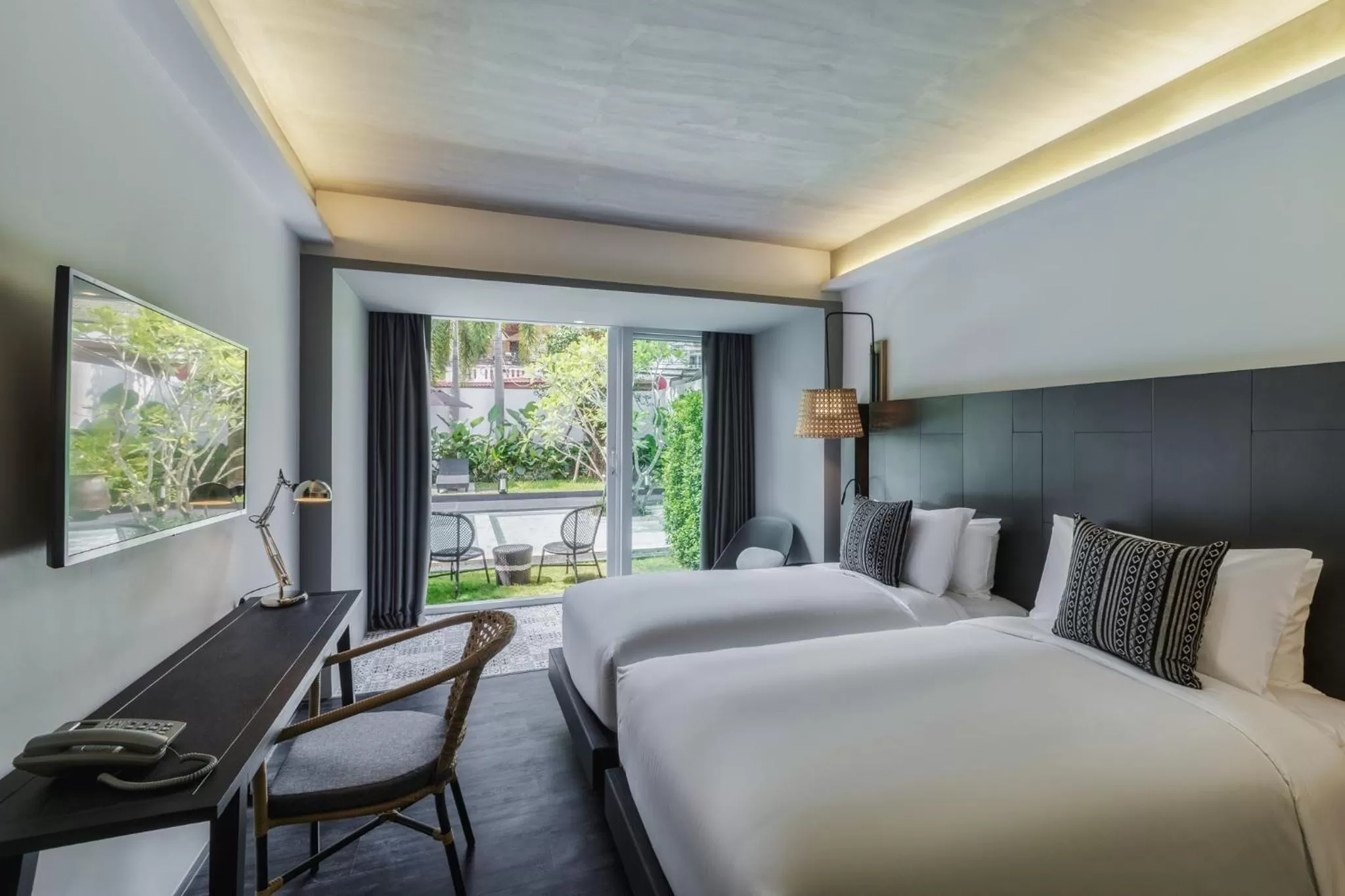 Twin Room with Pool View in KIRI HOTEL Chiang Mai