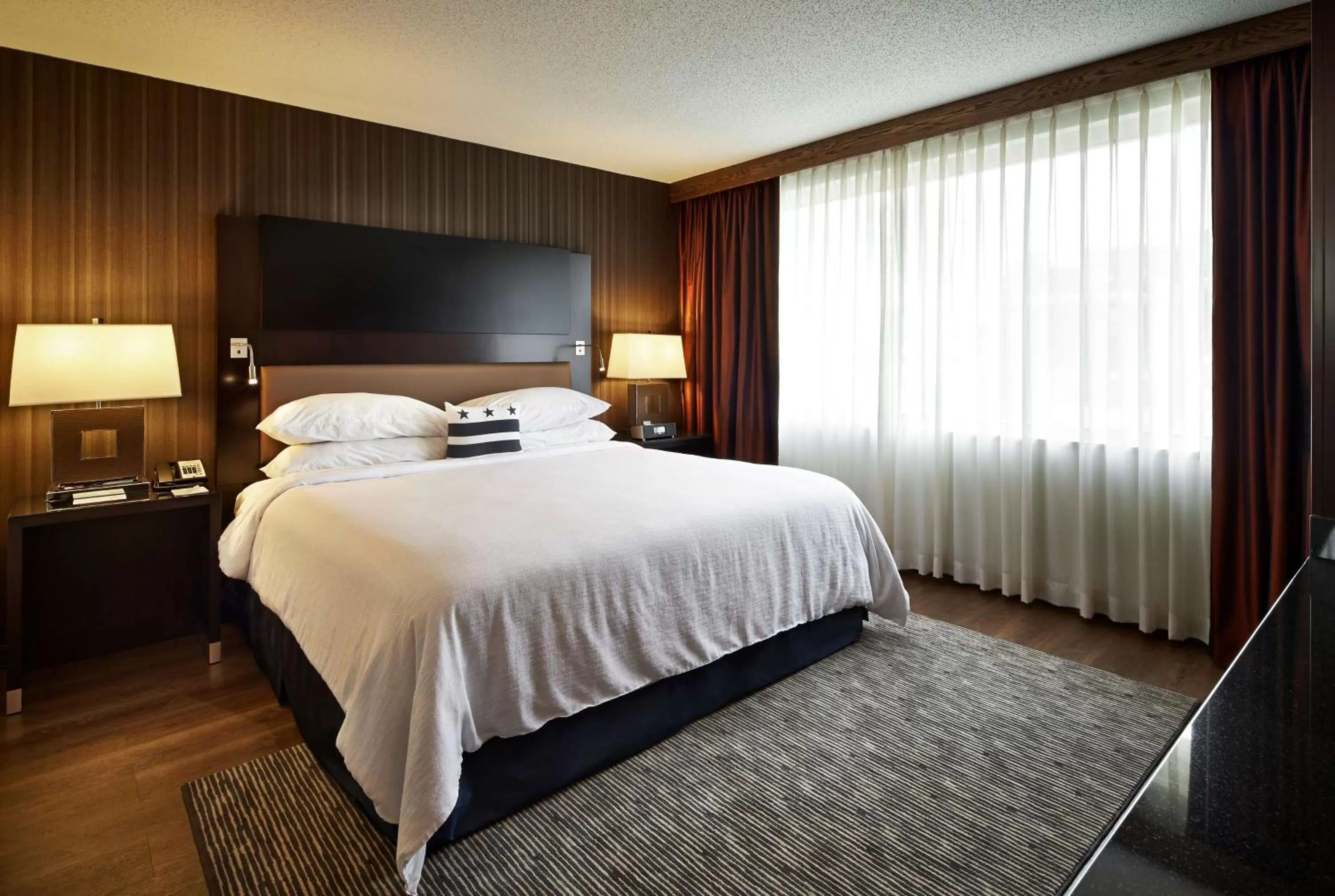 Two-Room King Suite with City View in Embassy Suites by Hilton Washington DC Chevy Chase Pavilion