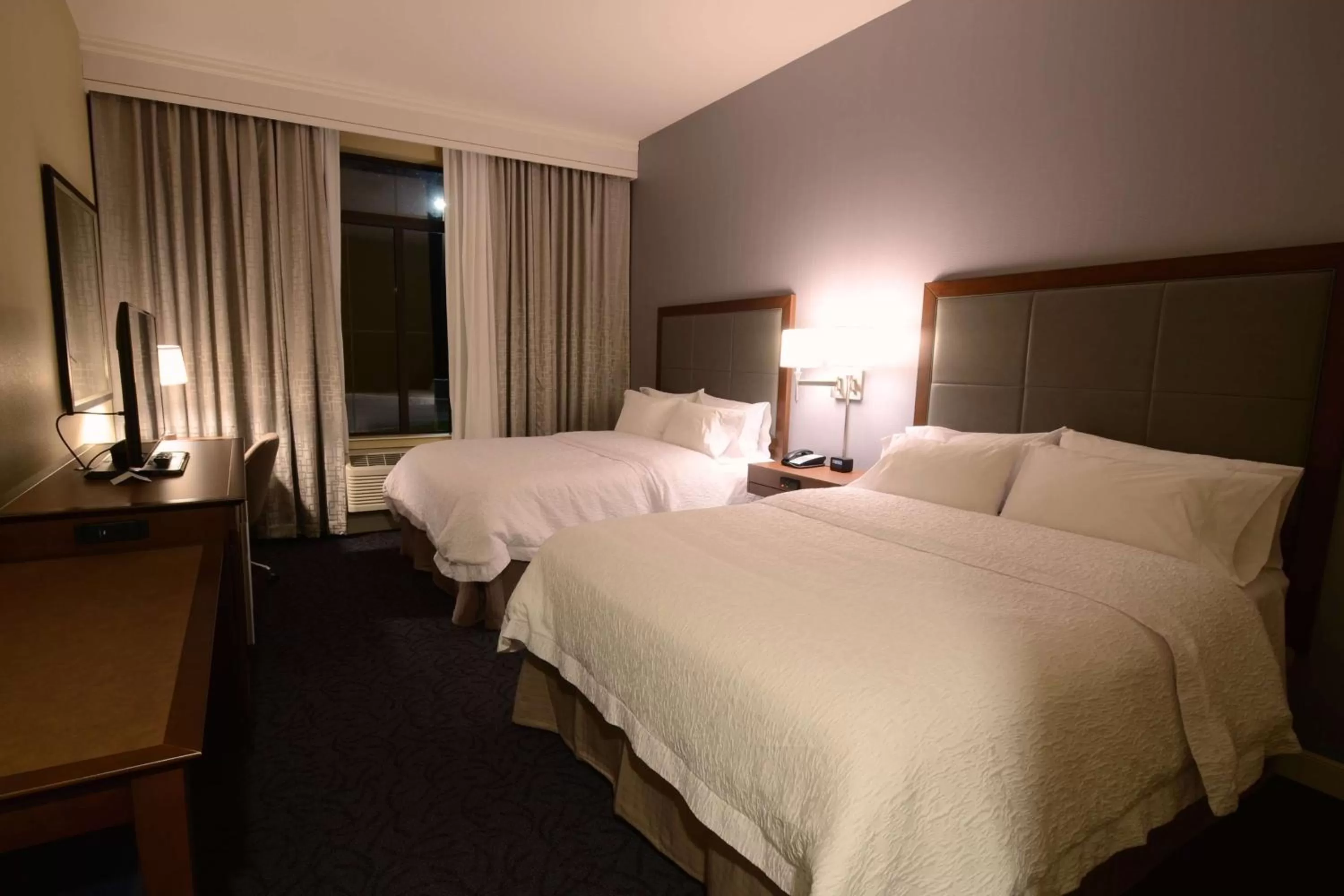 Queen Room with Two Queen Beds - Hearing Access/Non-Smoking in Hampton Inn & Suites Cazenovia, NY