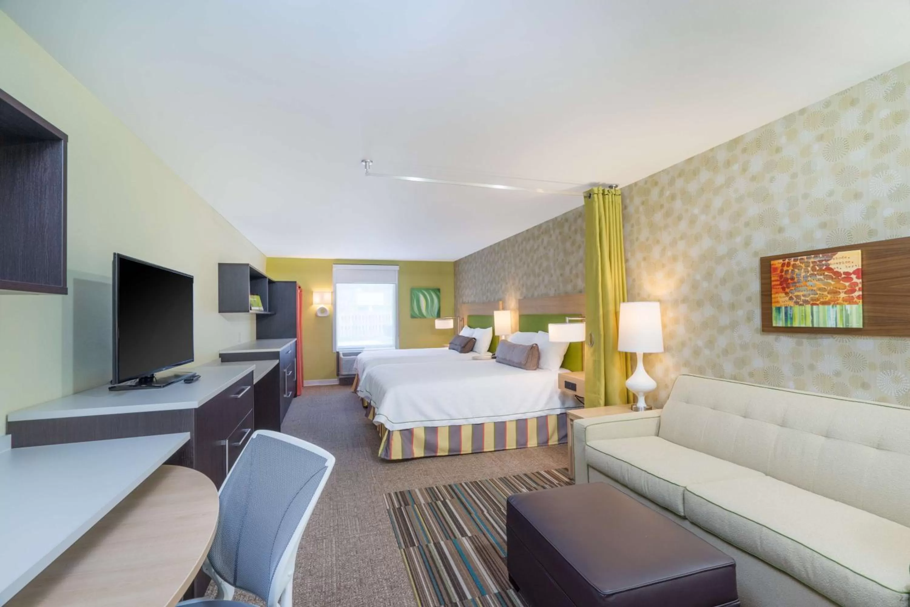 Queen Studio with Two Queen Beds - Non-Smoking in Home2 Suites By Hilton Bowling Green