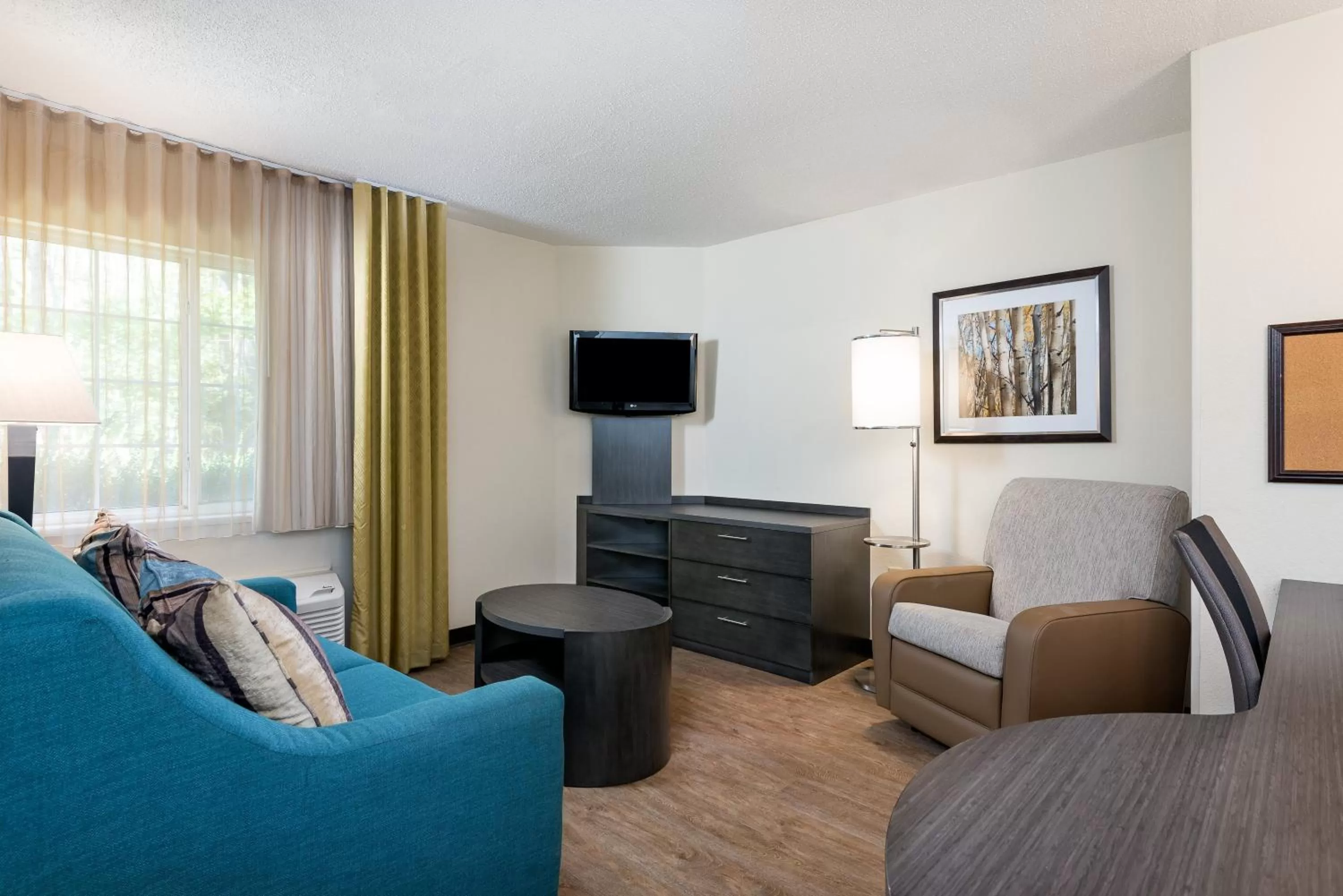 One-Bedroom King Suite with Communications Accessible Roll-In Shower in Candlewood Suites - Charlotte - Arrowood by IHG